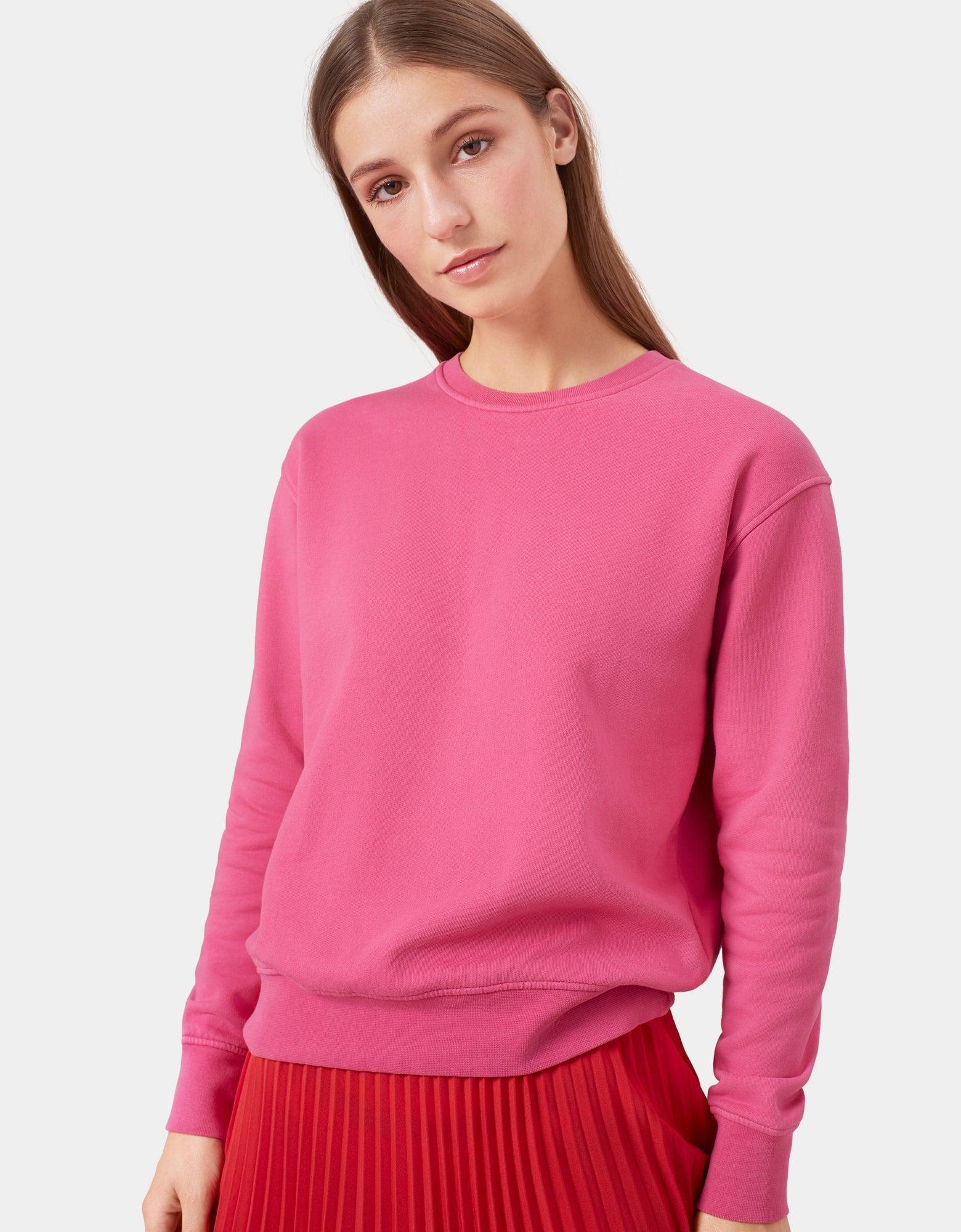Women Classic Organic Crew - Sapphire Blue Product Image