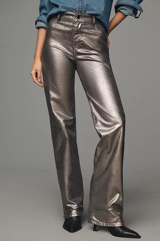 Fidelity Cali Foil High-Rise Straight-Leg Jeans Product Image