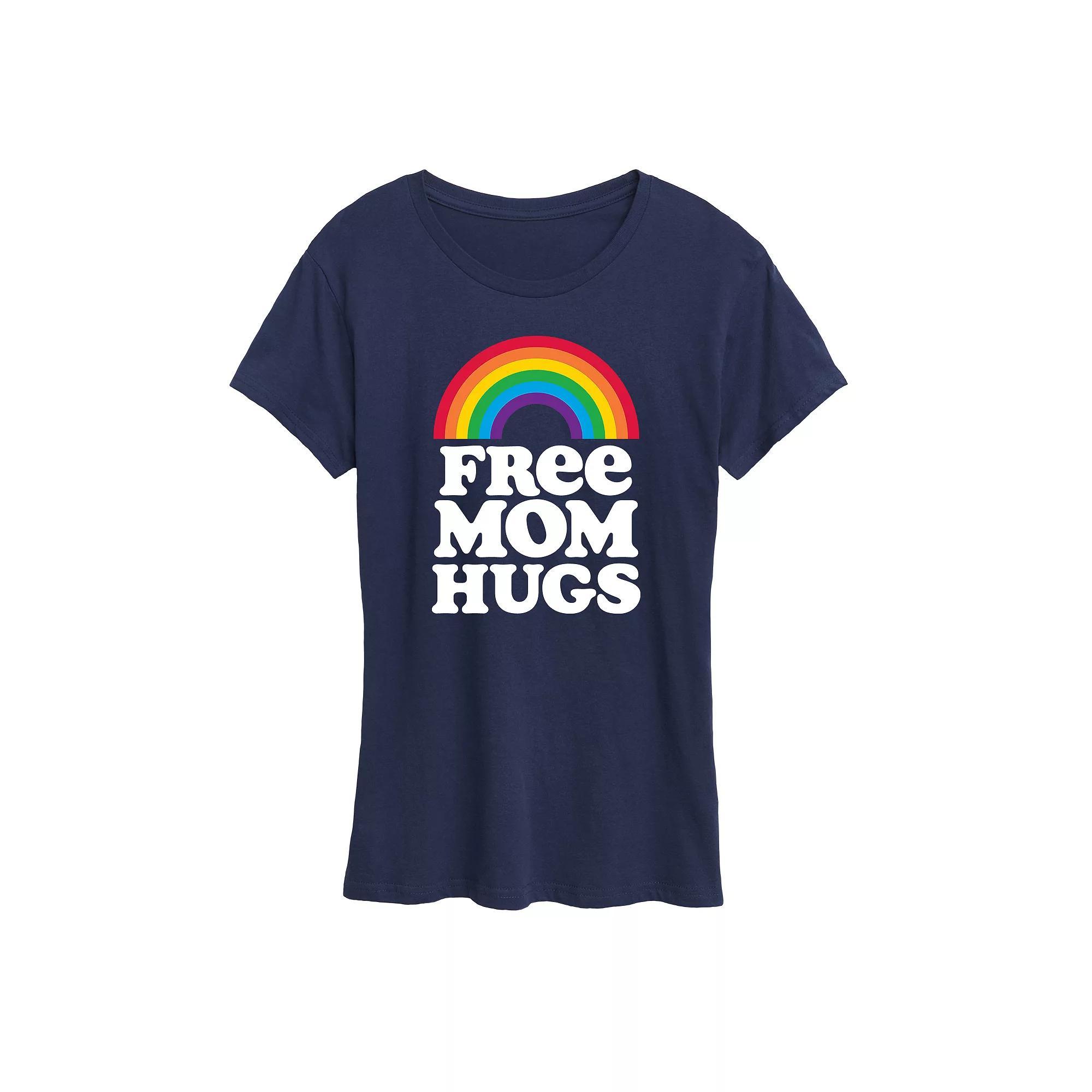 Women's Free Mom Hugs Graphic Tee, Girl's, Size: XL, Gray Product Image