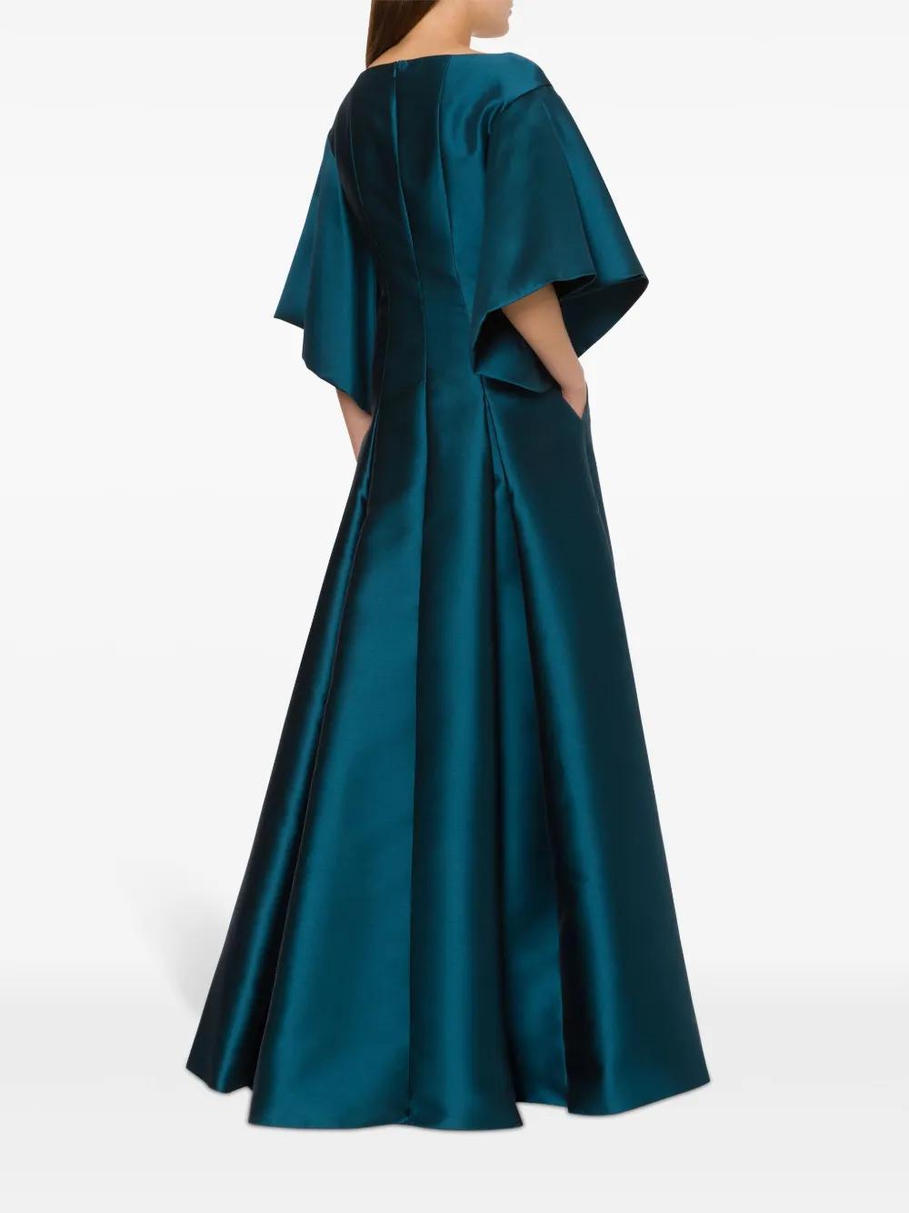 satin flared maxi dress Product Image