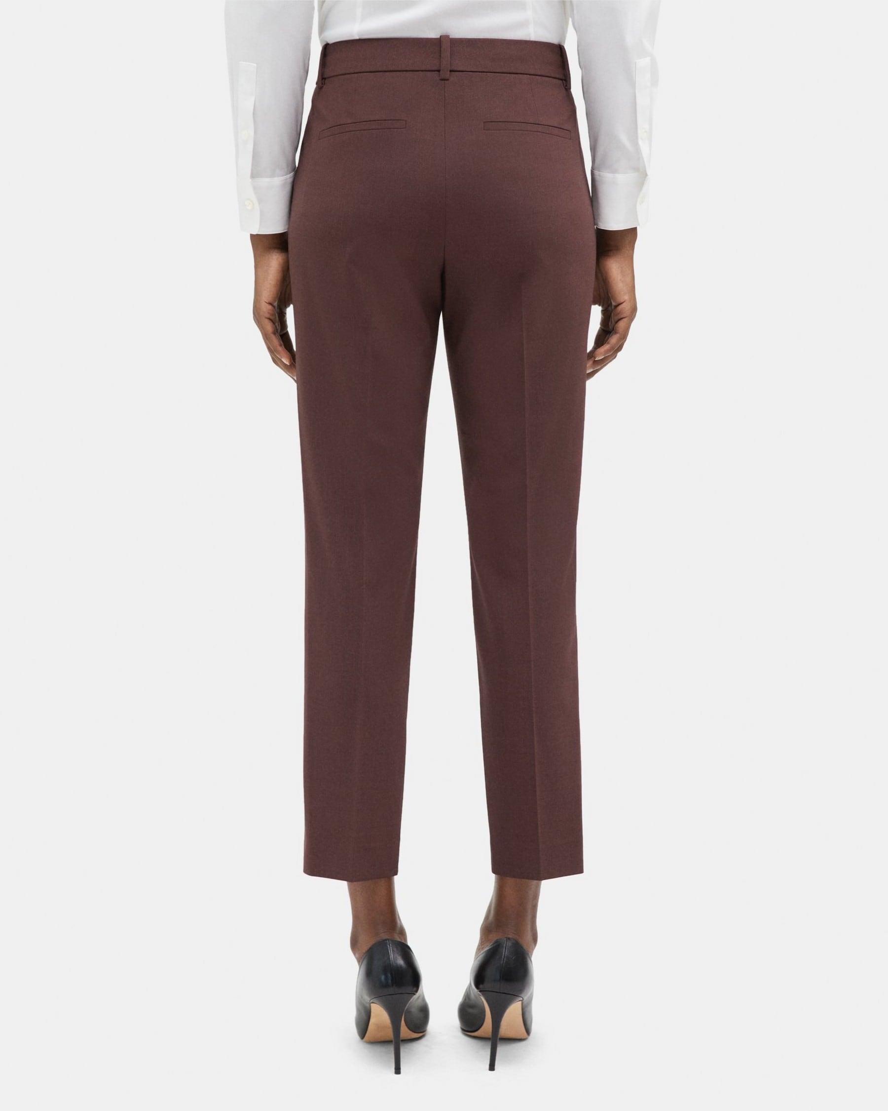Classic Crop Pant in Sevona Stretch Wool Product Image