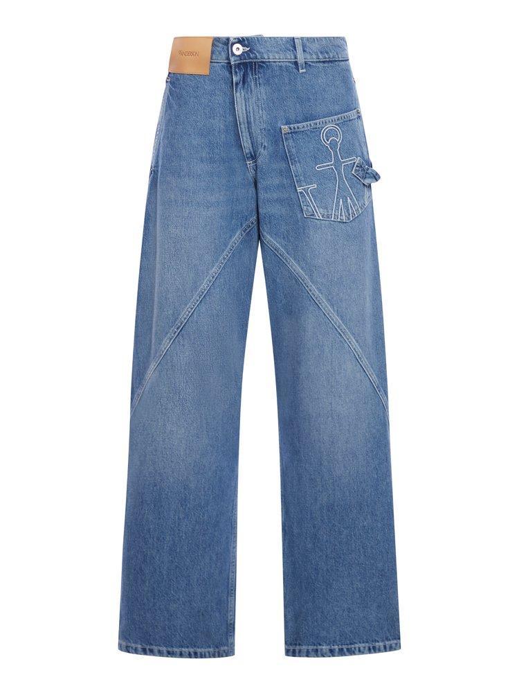 JW ANDERSON Twisted Workwear Denim Jeans In Blue Product Image