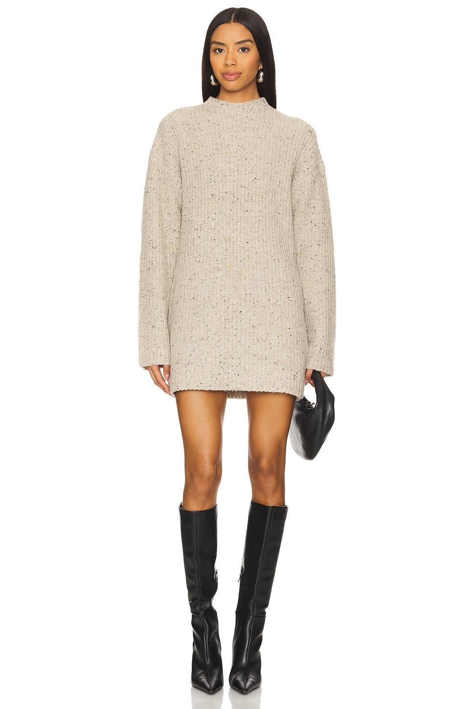 Lovers and Friends Abra Sweater Dress in Beige Product Image