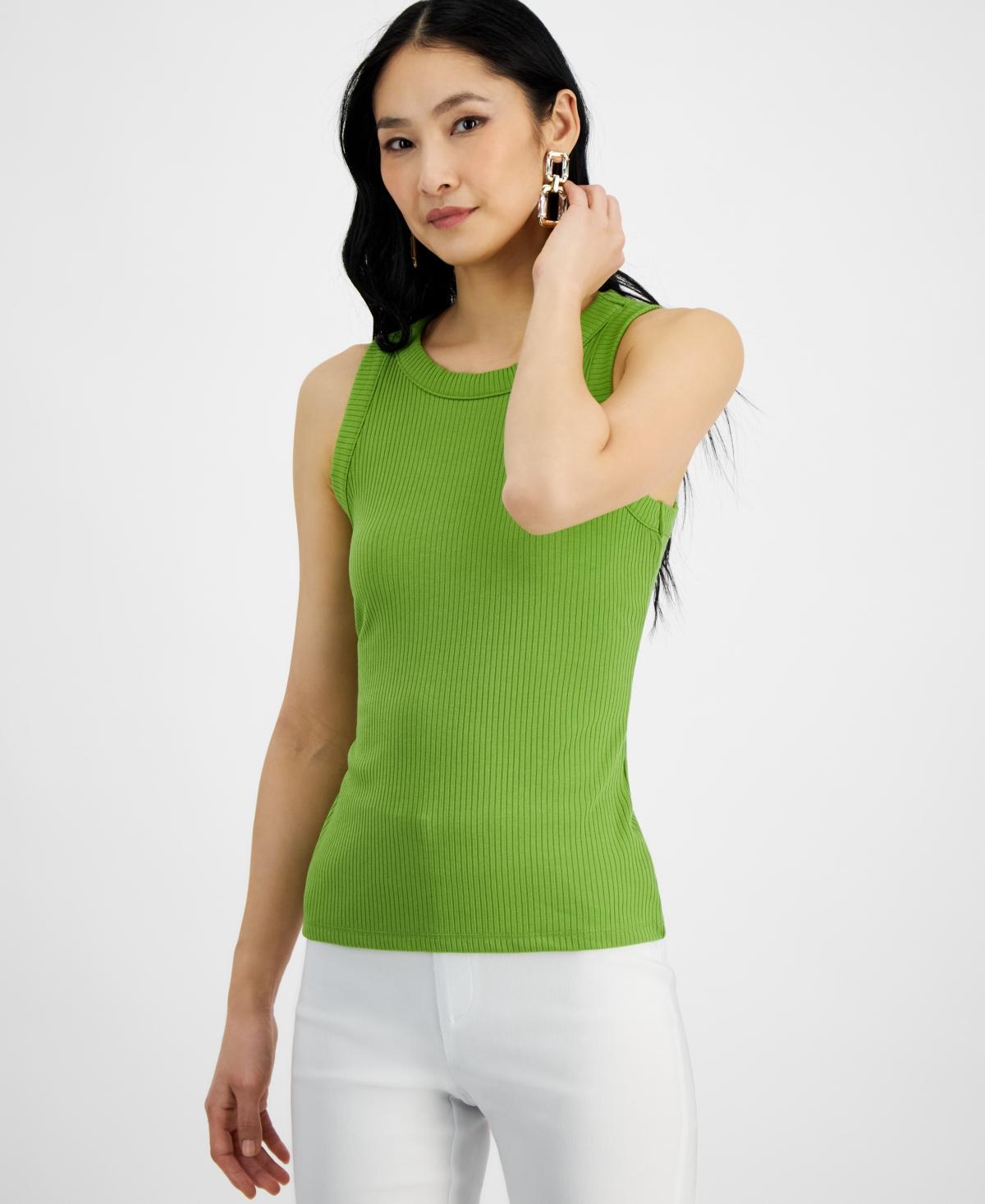I.n.c. International Concepts Womens Ribbed Crewneck Tank, Created for Macys Product Image