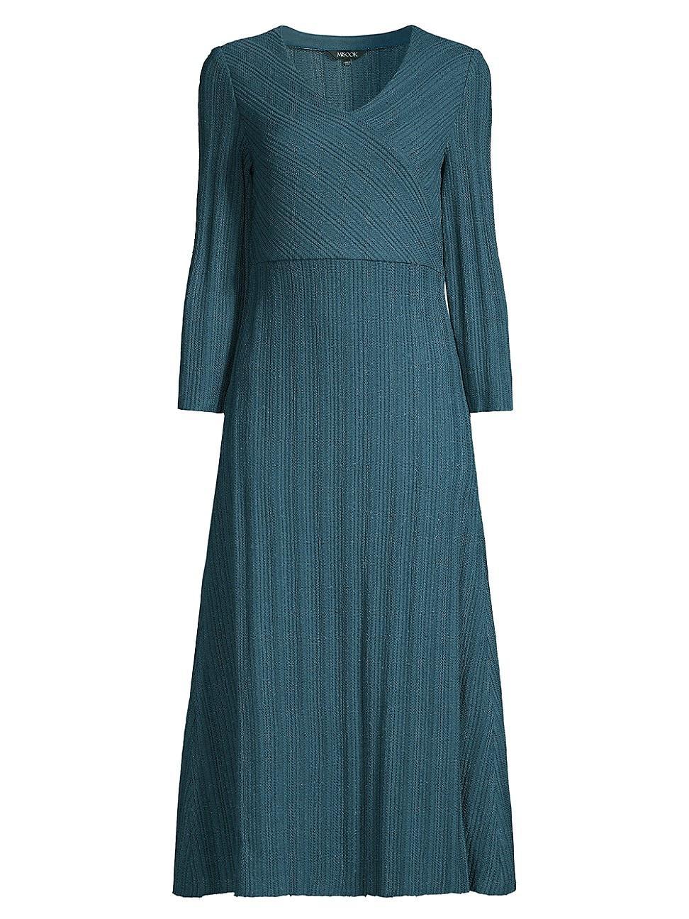 Misook Textured Knit Midi Dress Product Image