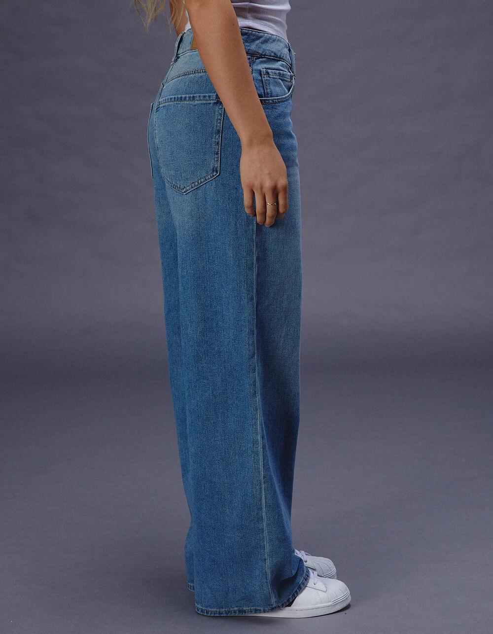 RSQ Womens High Rise Baggy Jeans - MEDIUM WASH Product Image
