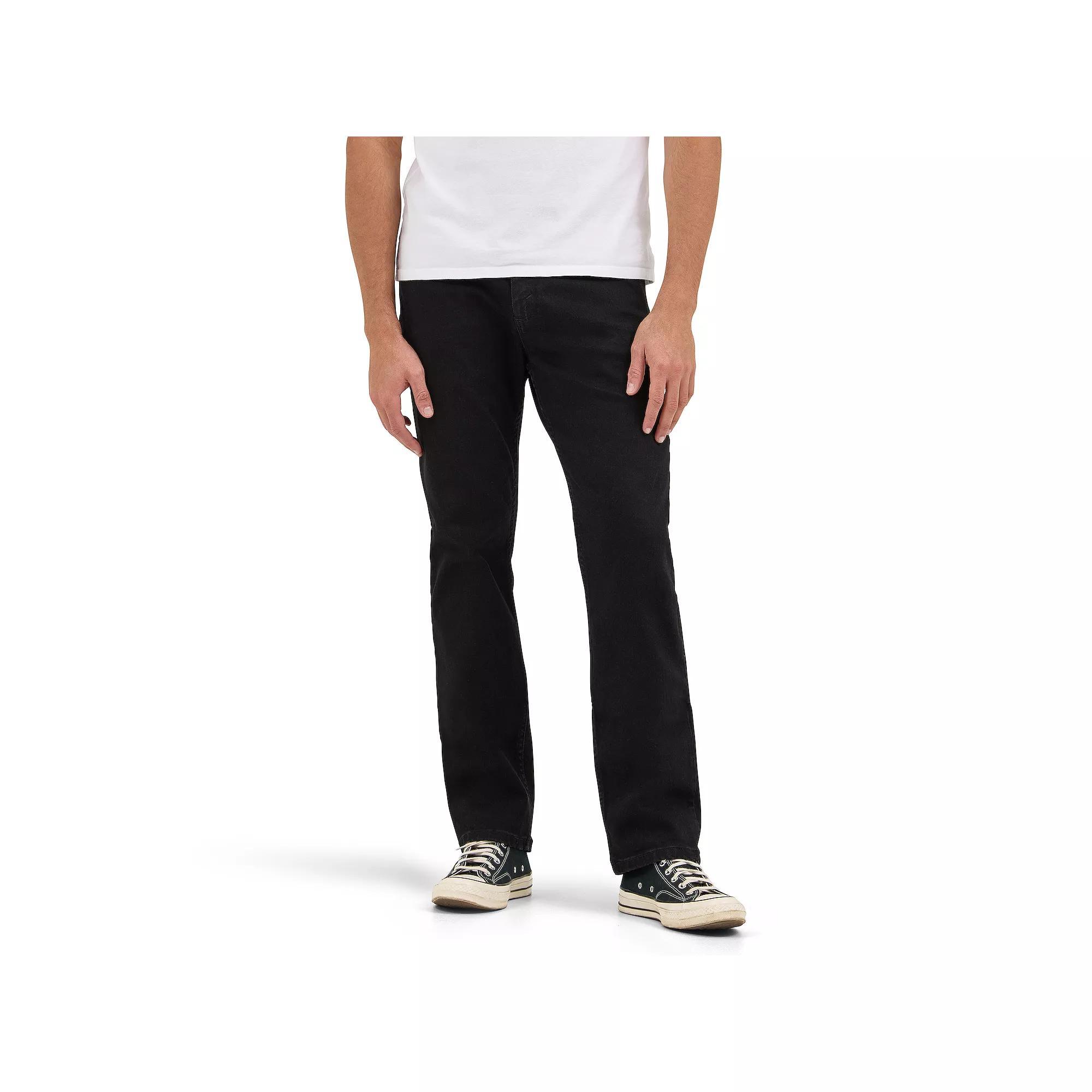 Men's Wrangler Slim Fit Straight Jeans, Size: 32 X 32, Black Product Image