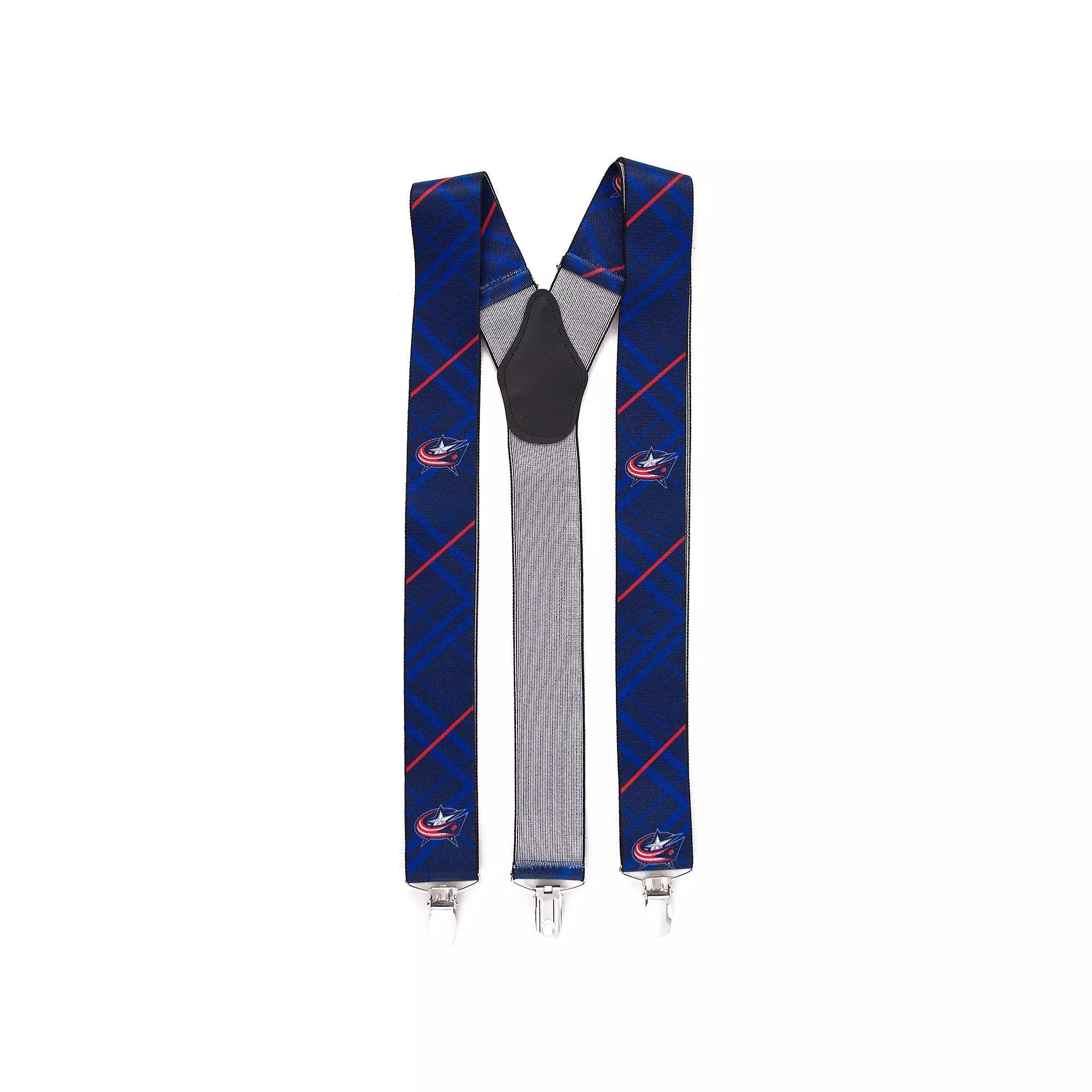 Men's NHL Oxford Suspenders, Columbus Blue Jackets Product Image