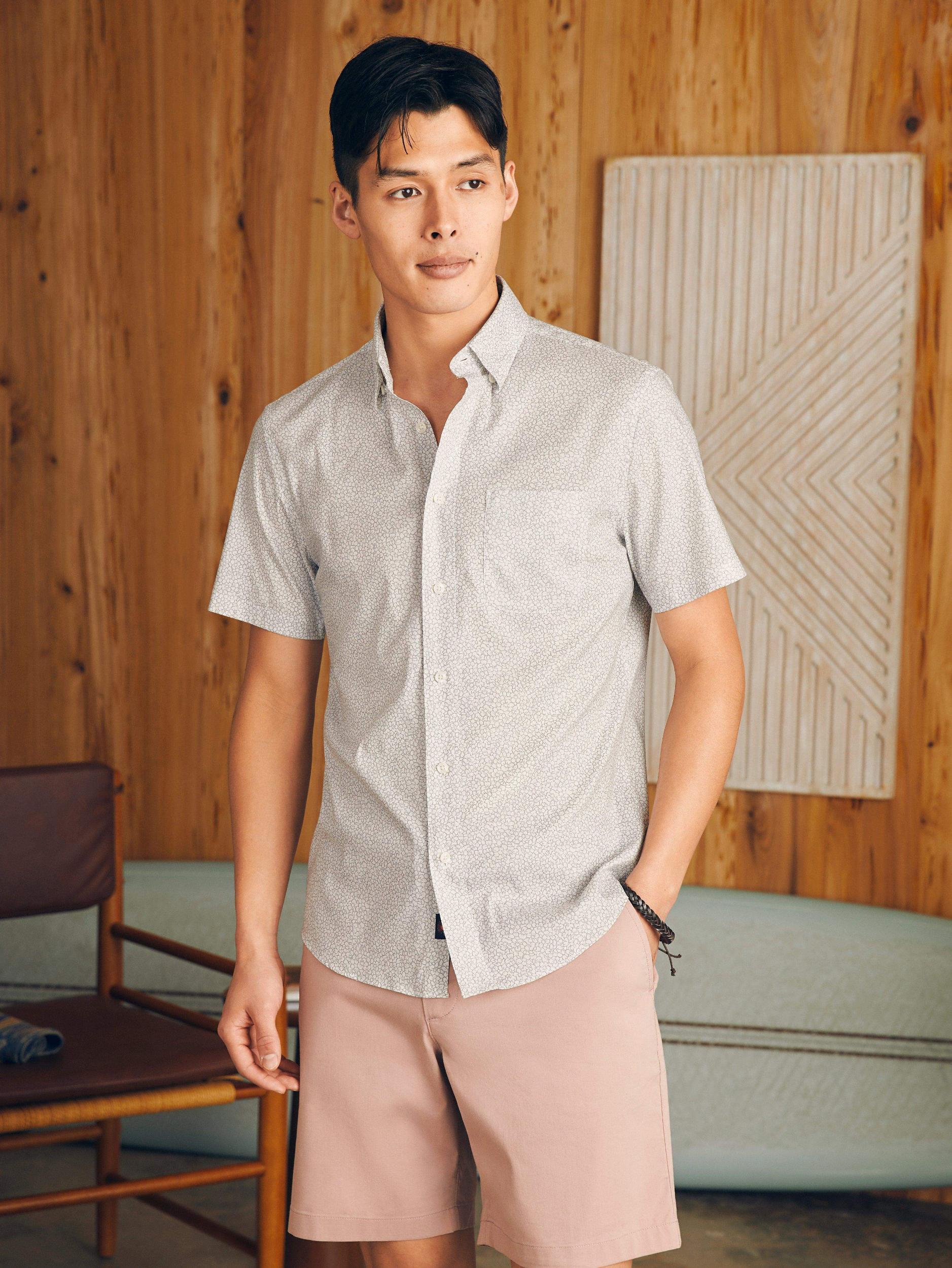 Movement™ Short-Sleeve Shirt - Ivory Cliff Floral Unisex Product Image