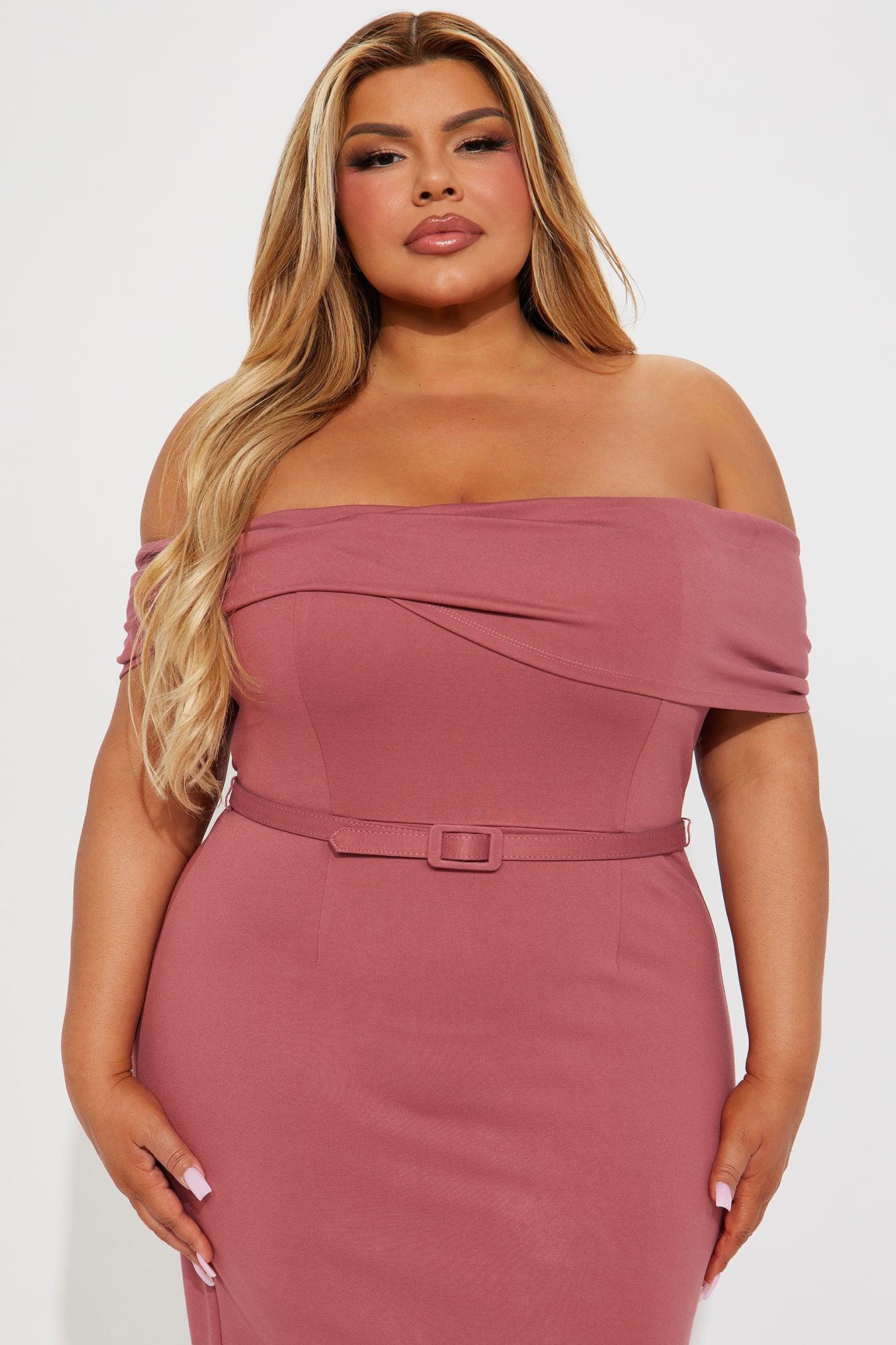 Full of Joy Midi Dress - Mauve Product Image