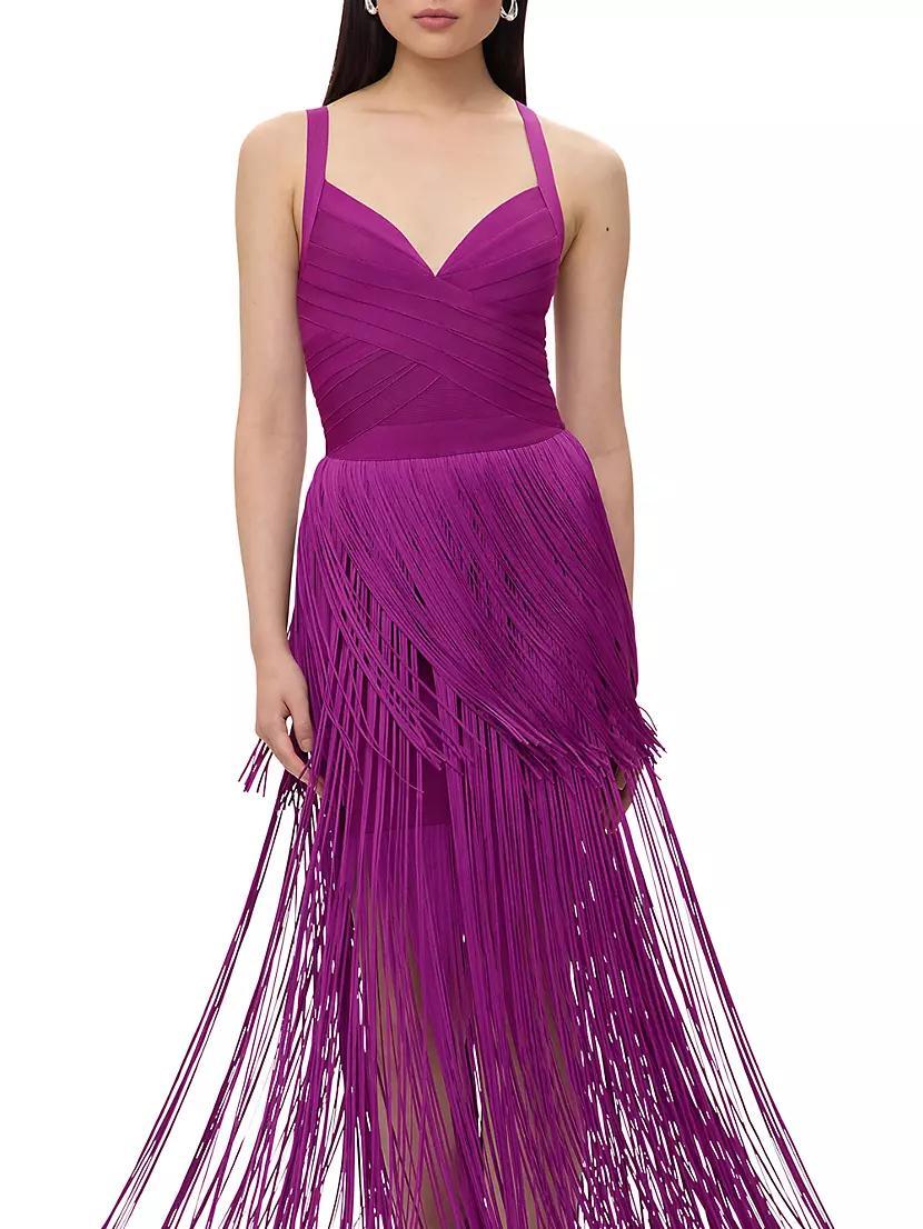 The Blanca Fringe Gown Product Image