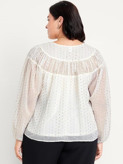 Tie-Front Chiffon Top Product Image