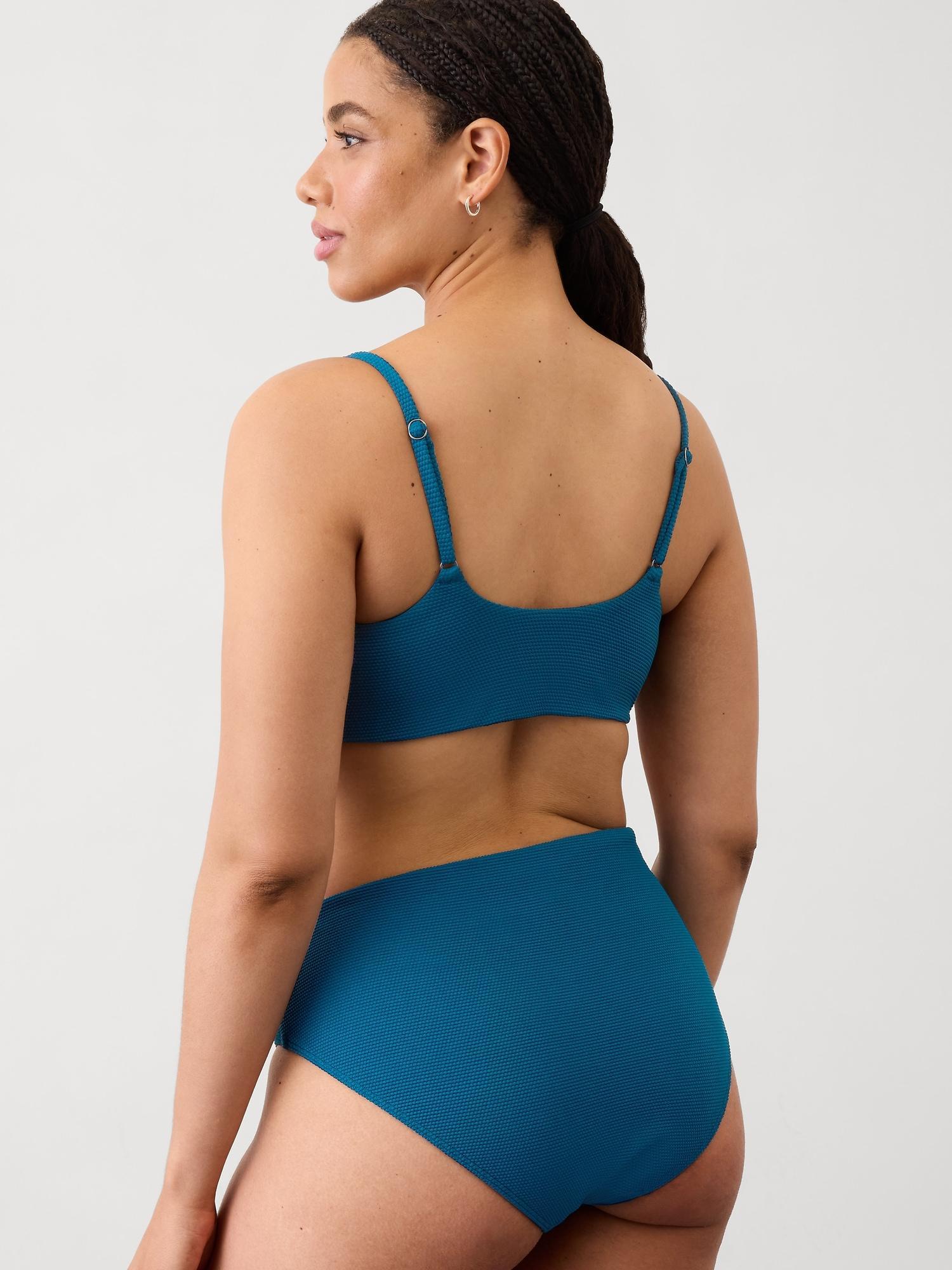 High Waist Pique Swim Bottom Product Image