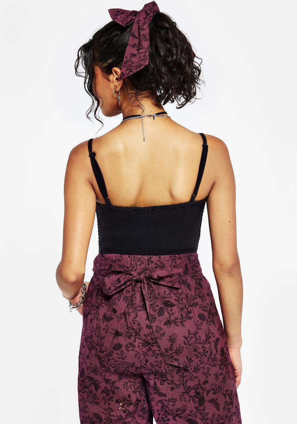 Morgana Cotton Broderie Bow Scrunchie Product Image