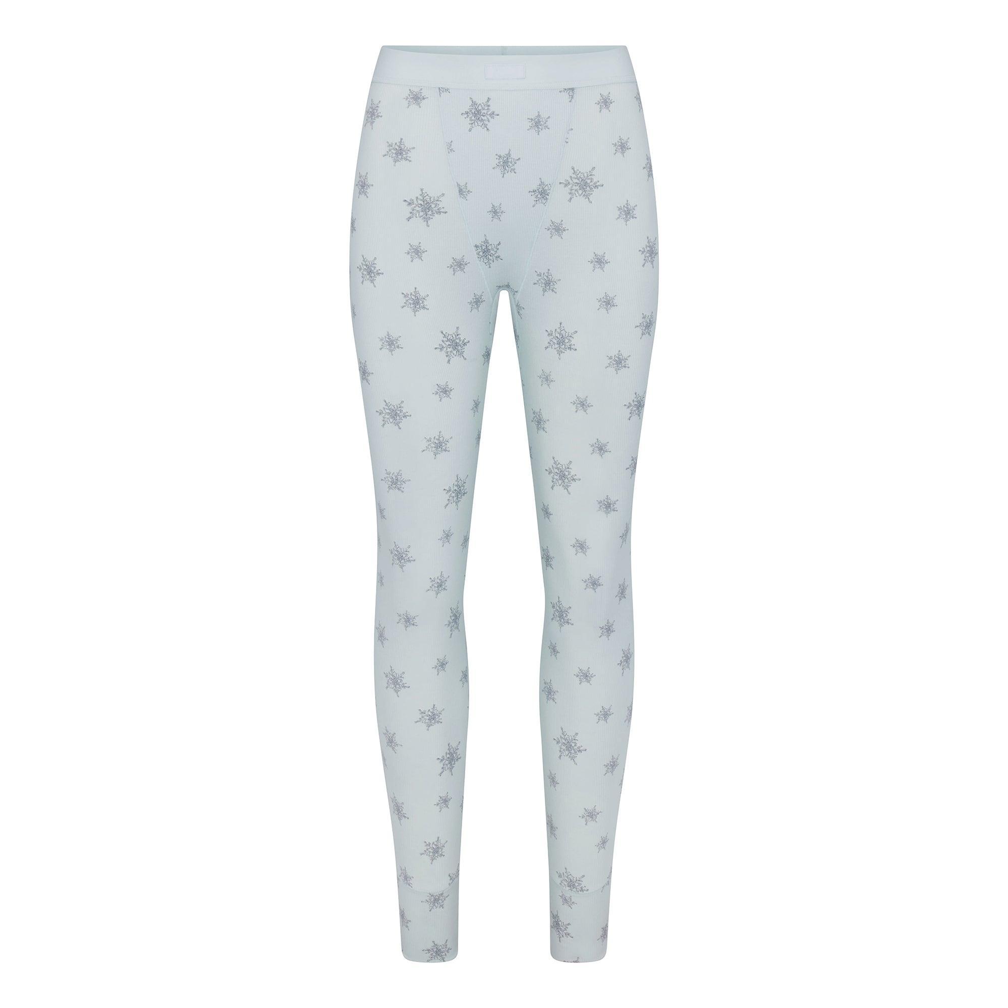 COTTON RIB TANK AND LEGGING SET | FROST SNOWFLAKE PRINT Product Image