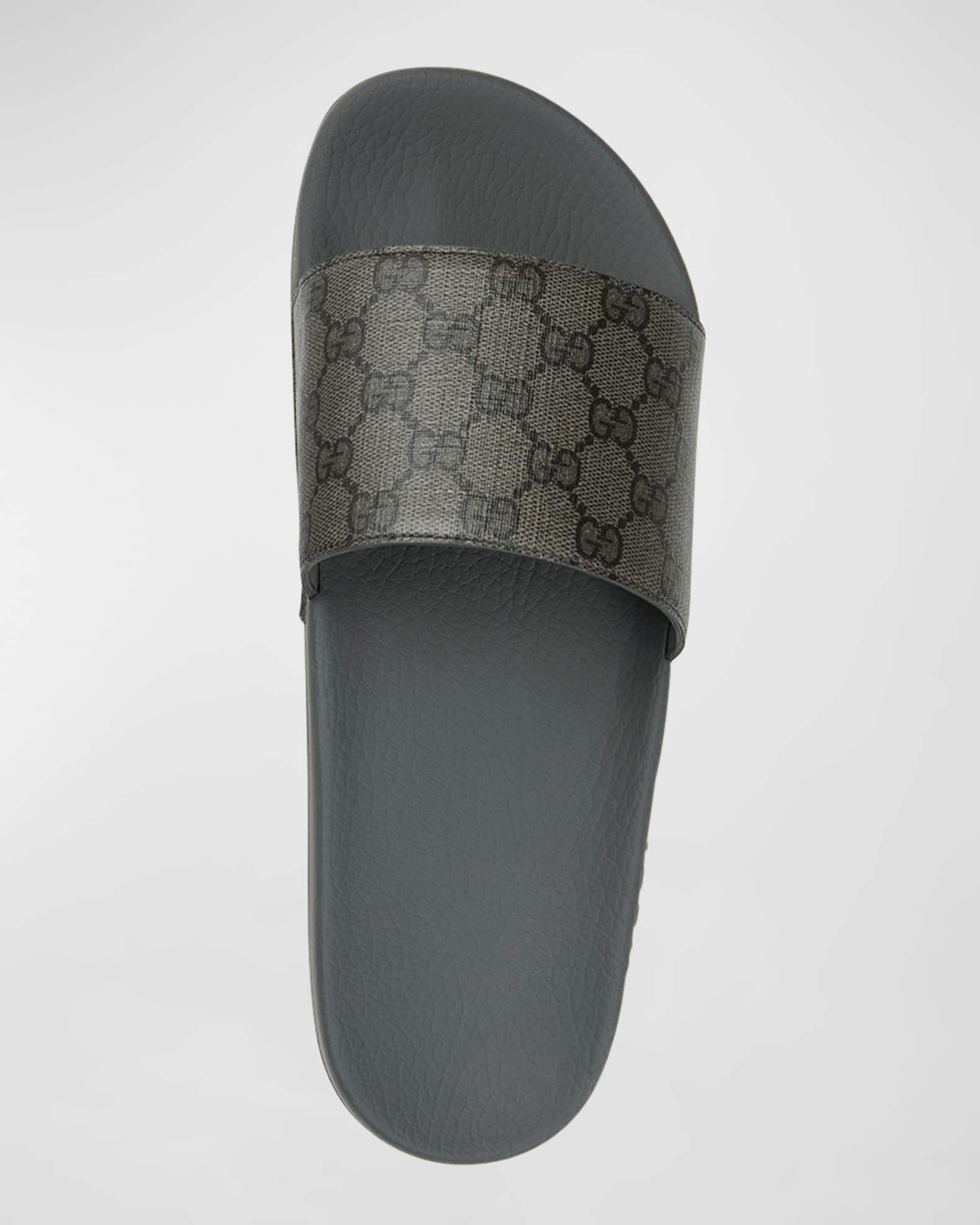 Men's GG Supreme Canvas Slide Sandals Product Image