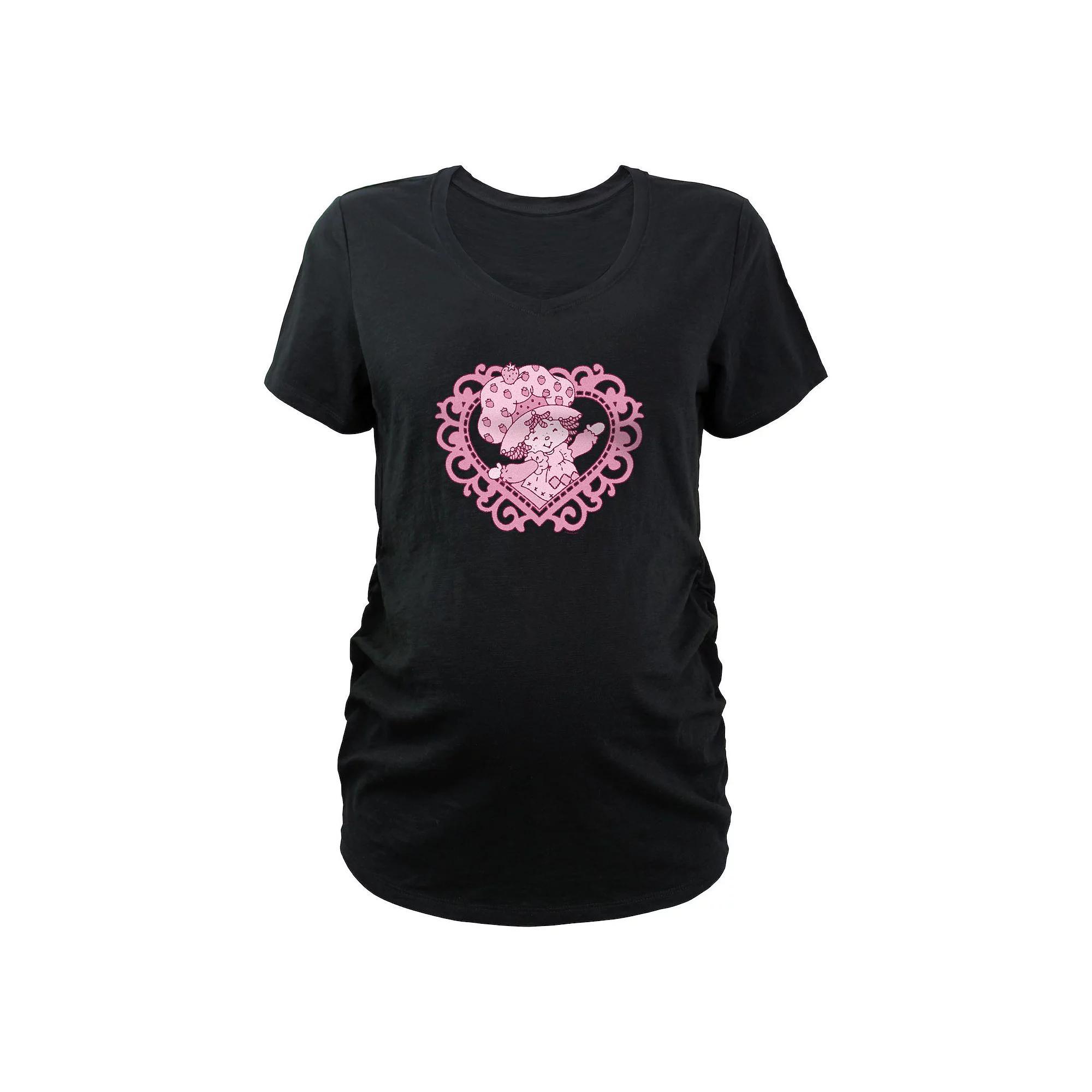 Disney's Lady And The Tramp Puppy Love Maternity Graphic Tee, Women's, Size: Medium-Mat, Black Product Image