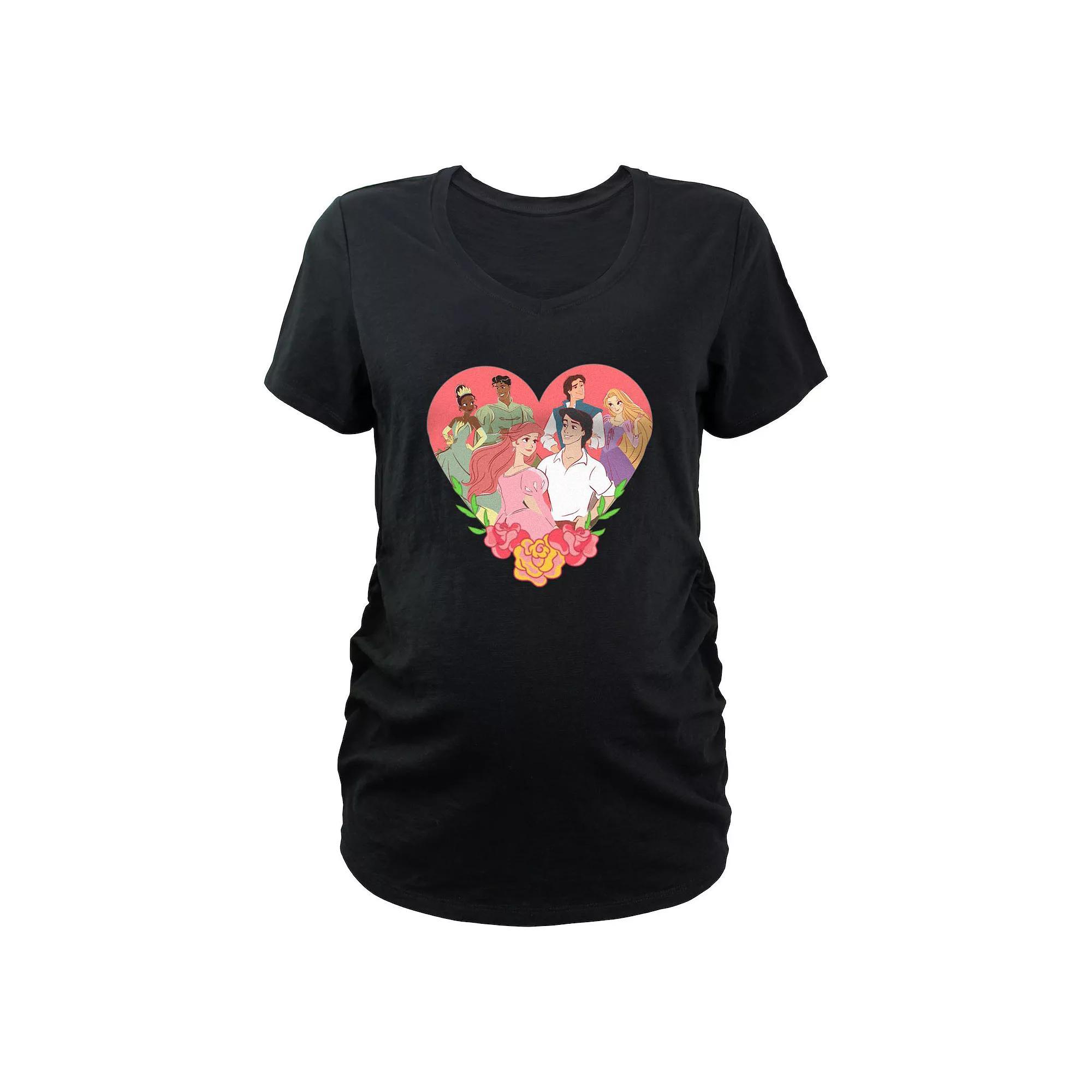 Maternity Valentine's Day Candy Hearts Graphic Tee, Women's, Size: Small-Mat, Black Product Image