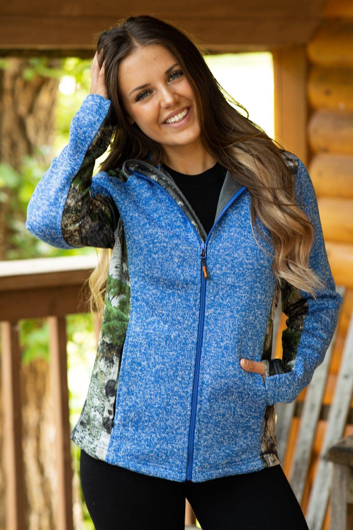 Royal Full Zip Sweatshirt With Camo Product Image