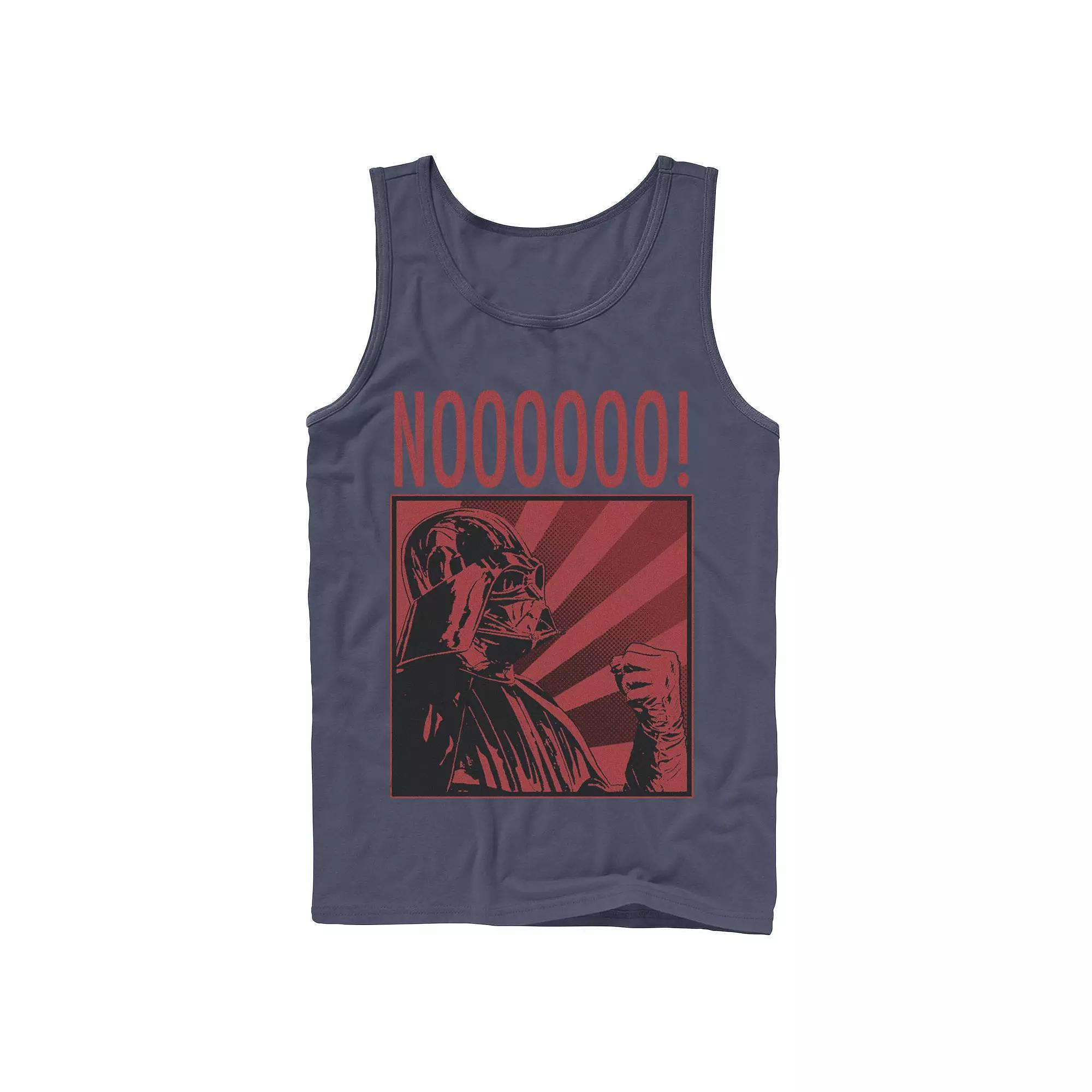 Mens Star Wars Darth Vader Noooooo Poster Tank Top Blue Product Image