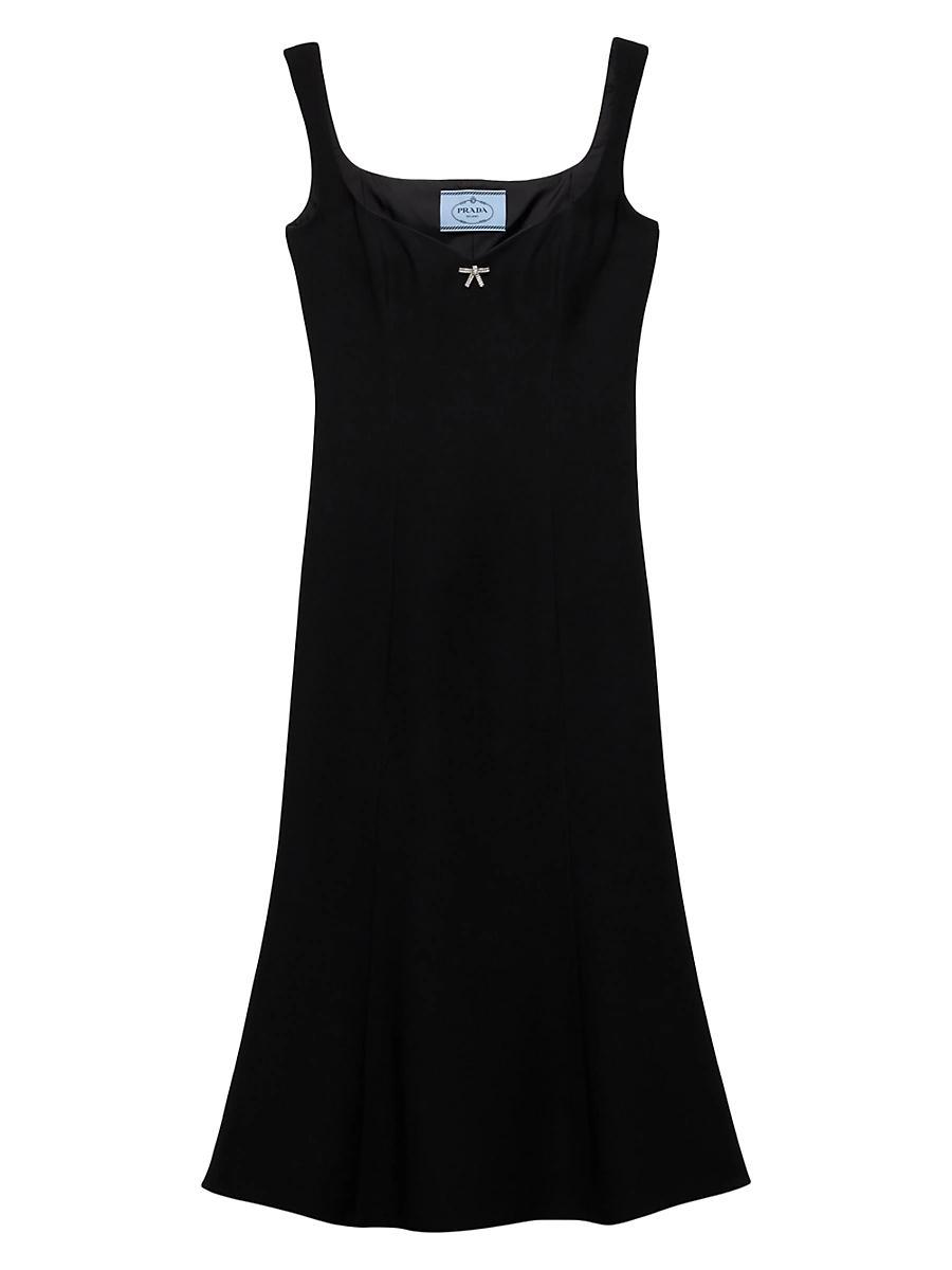 Womens Embroidered Cady Dress Product Image