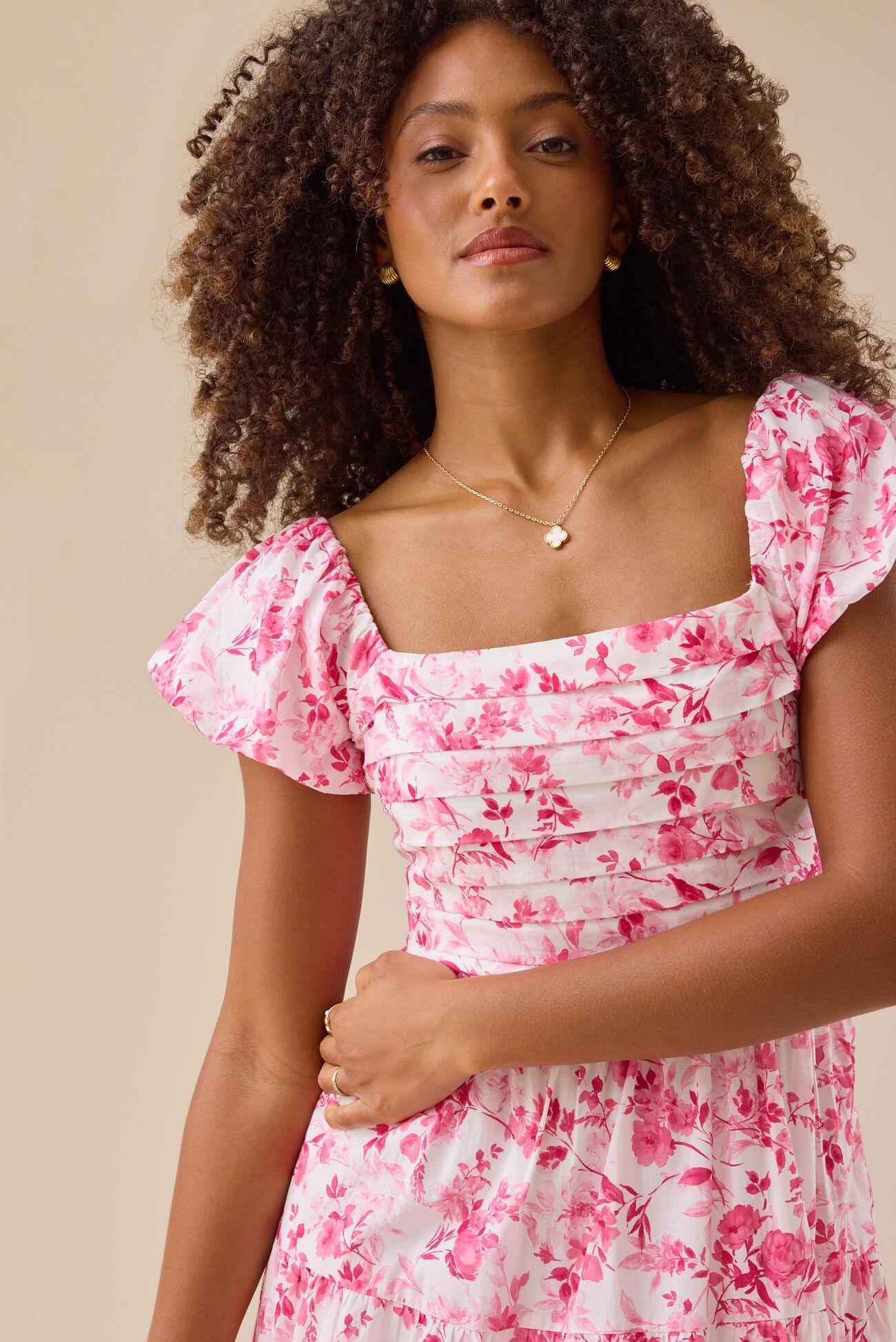 Adeline Floral Maxi Dress Product Image