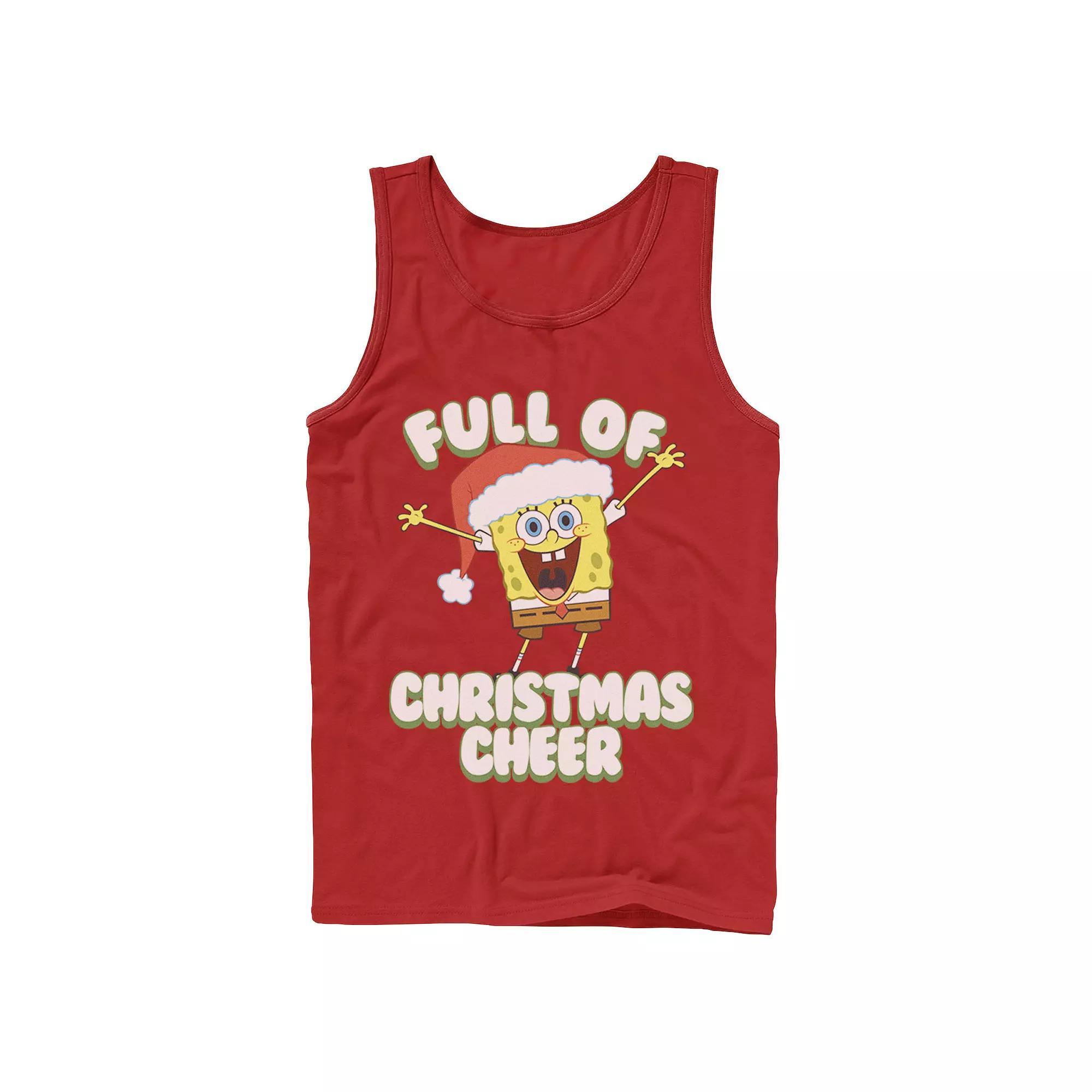 Mens SpongeBob SquarePants Full of Cheer Tank Top Top Product Image