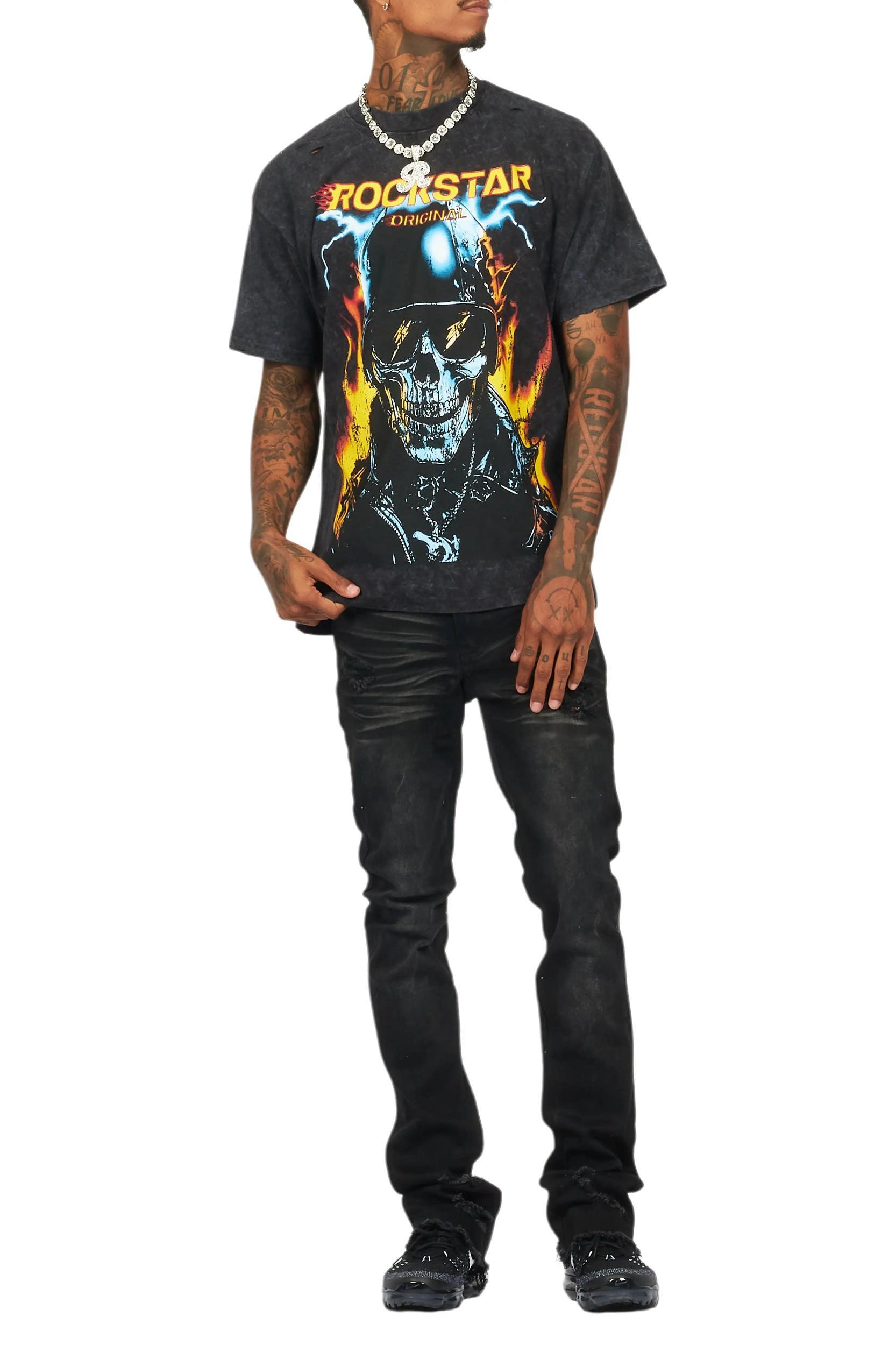 Jazzmyne Vintage Black Oversized T-Shirt Female Product Image