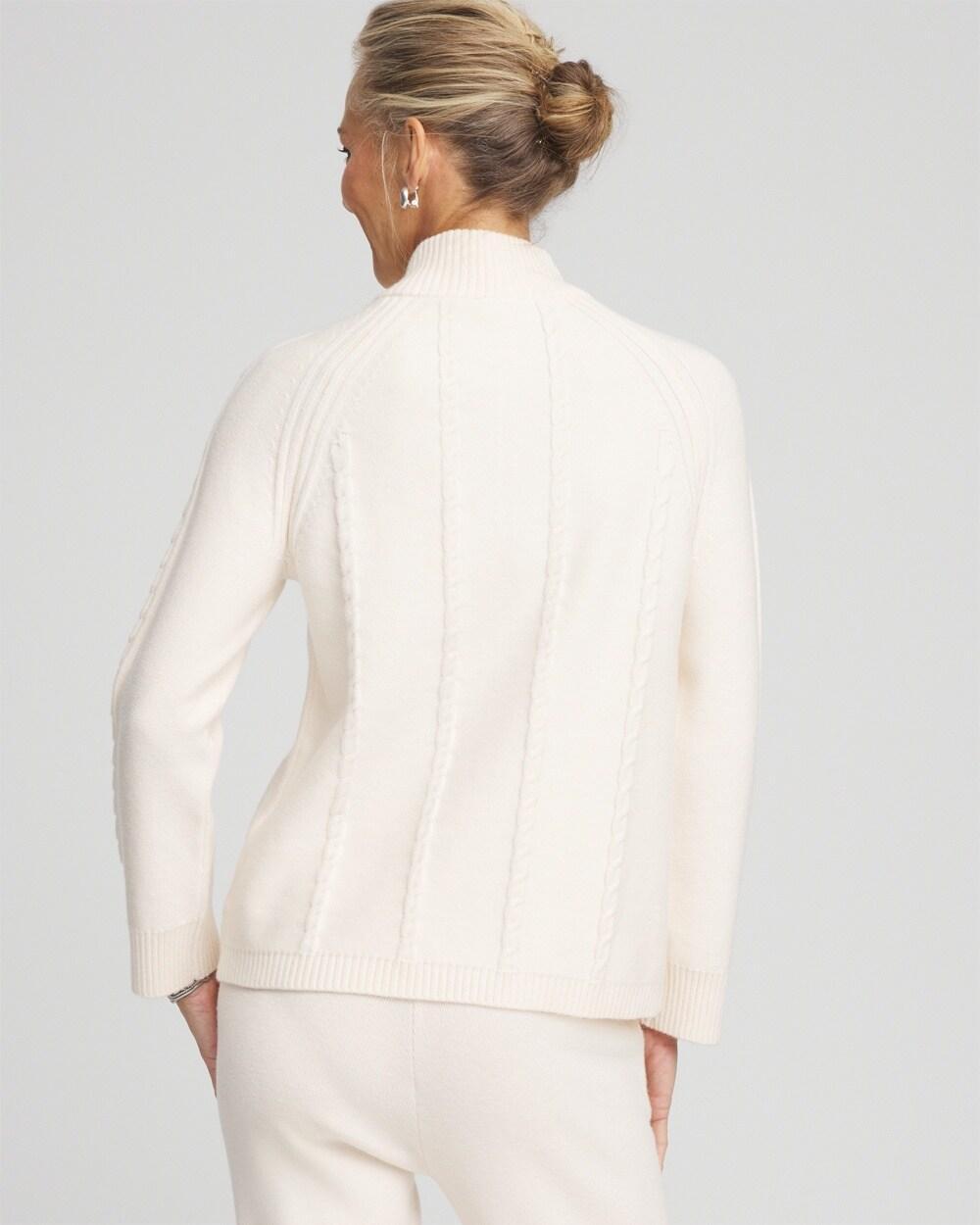 Zenergy® Luxe Cashmere Blend Half Zip Top Product Image