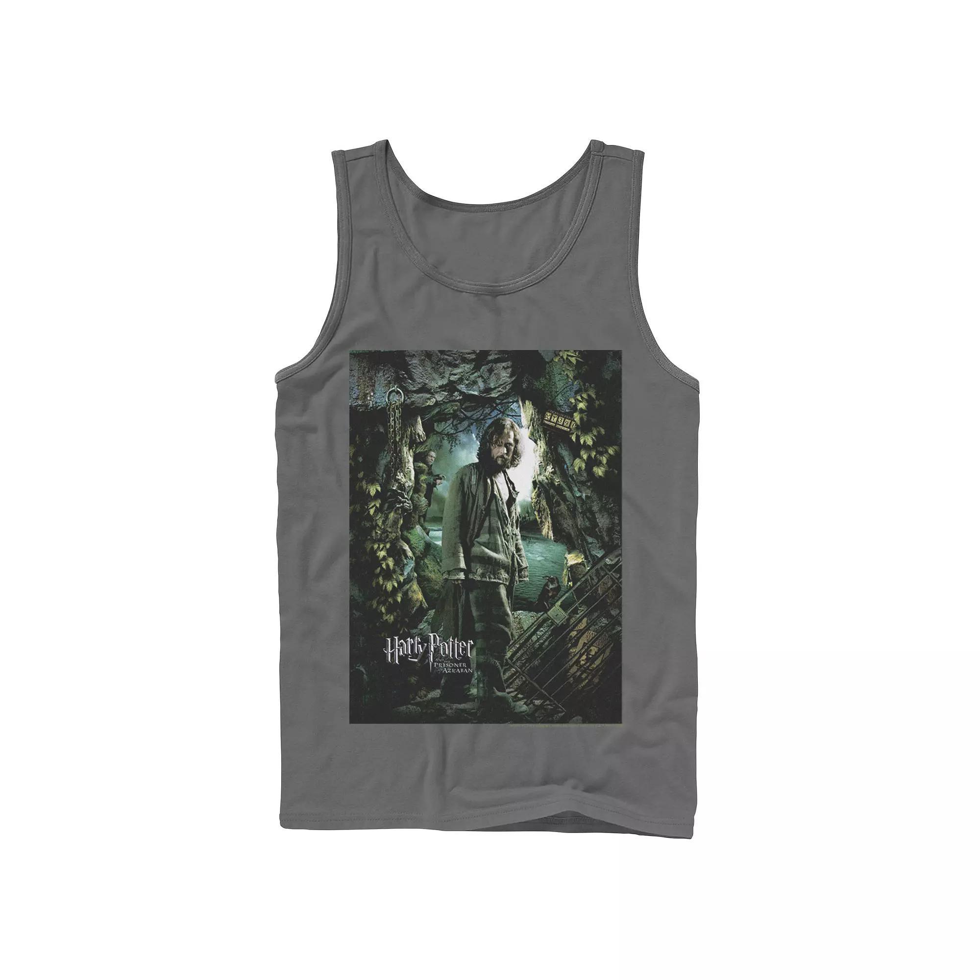 Men's Harry Potter Prisoner Of Azkaban Sirius Black Portrait Graphic Tank Top, Size: Small, Grey Product Image
