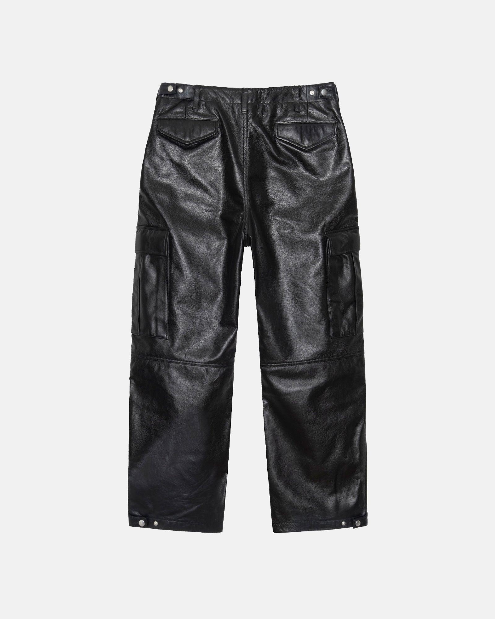 MILITARY CARGO LEATHER PANT Male Product Image