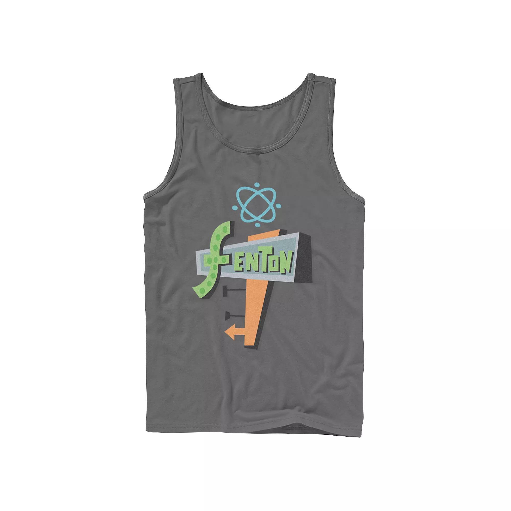 Mens Nickelodeon Danny Phantom Fenton Science Logo Tank Top, Men's, Size: Small, Blue Product Image