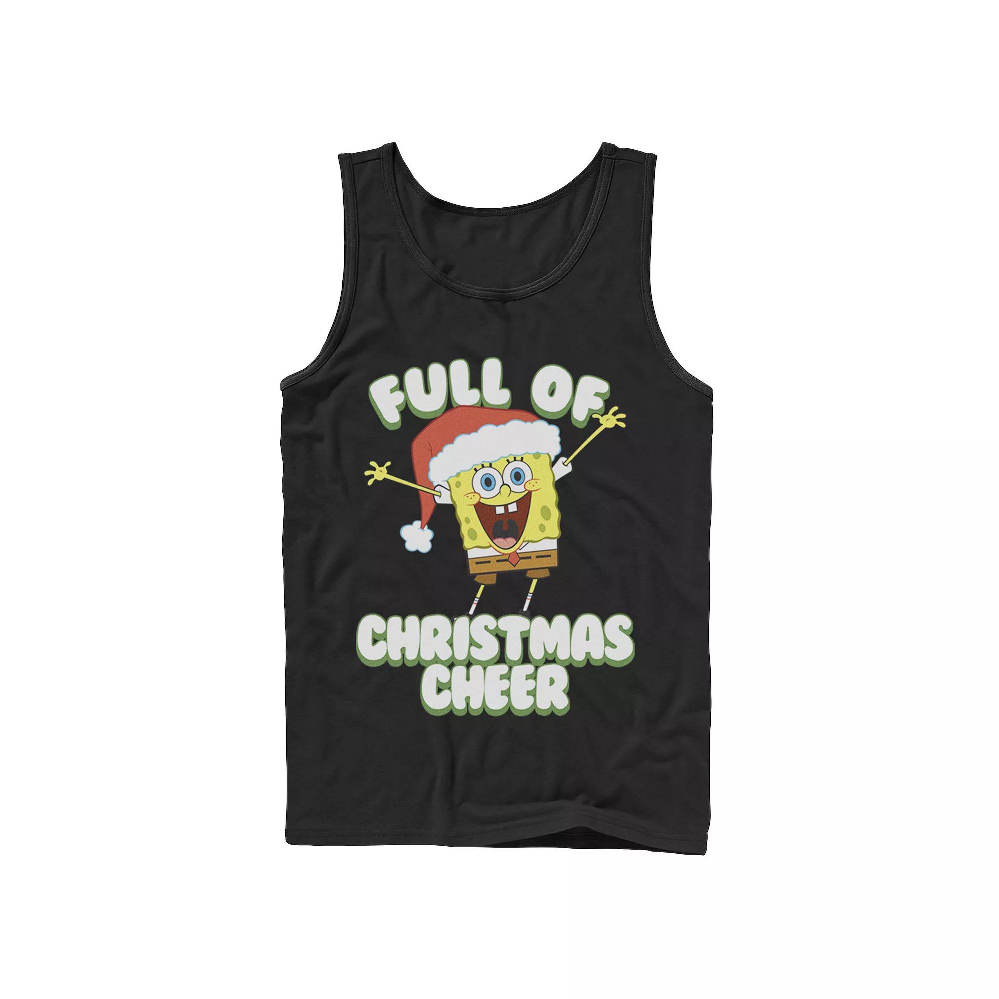Mens SpongeBob SquarePants Full of Cheer Tank Top Top Product Image