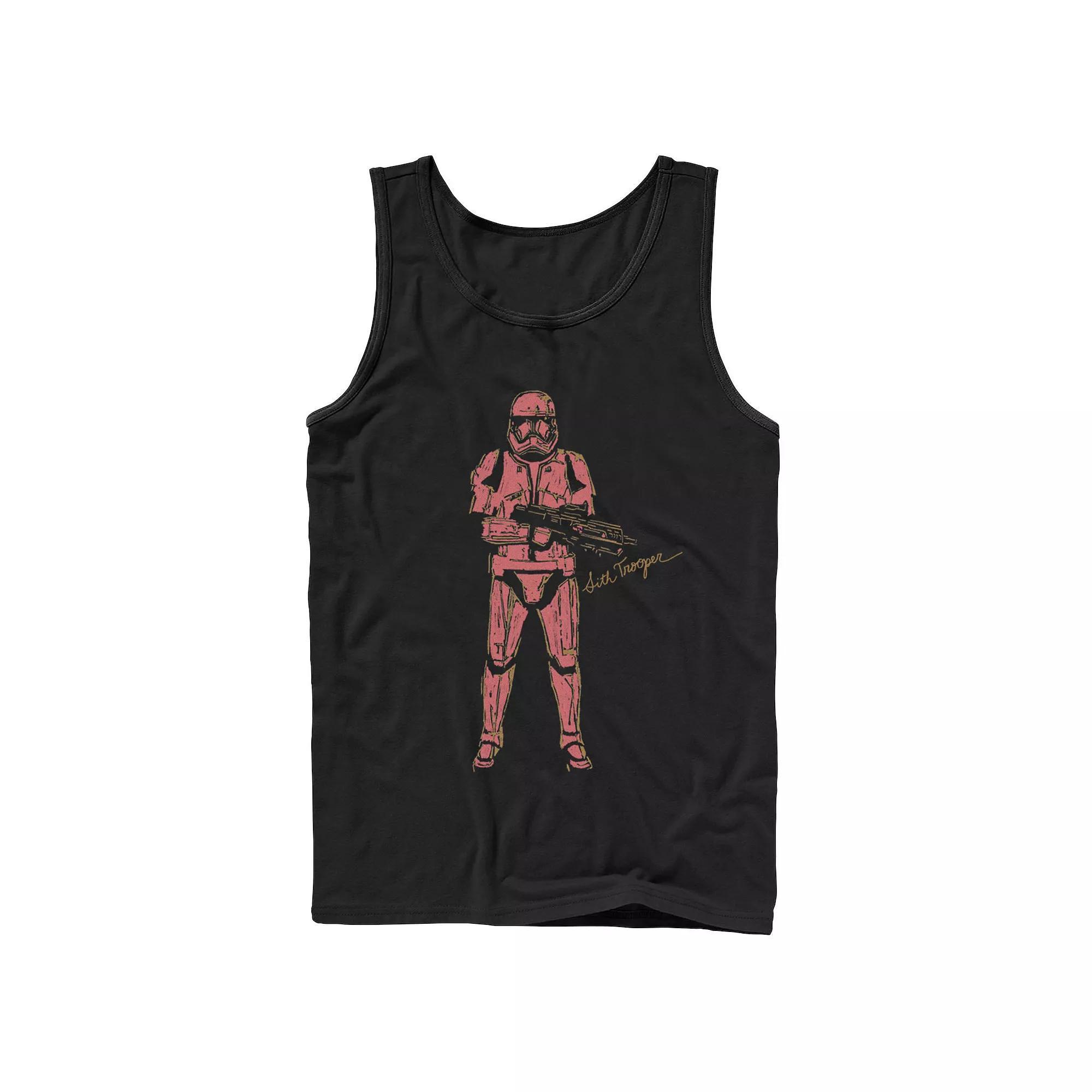Men's Star Wars Darth Vader Simple Portrait Outline Tank Top, Size: XL 30, Black Product Image