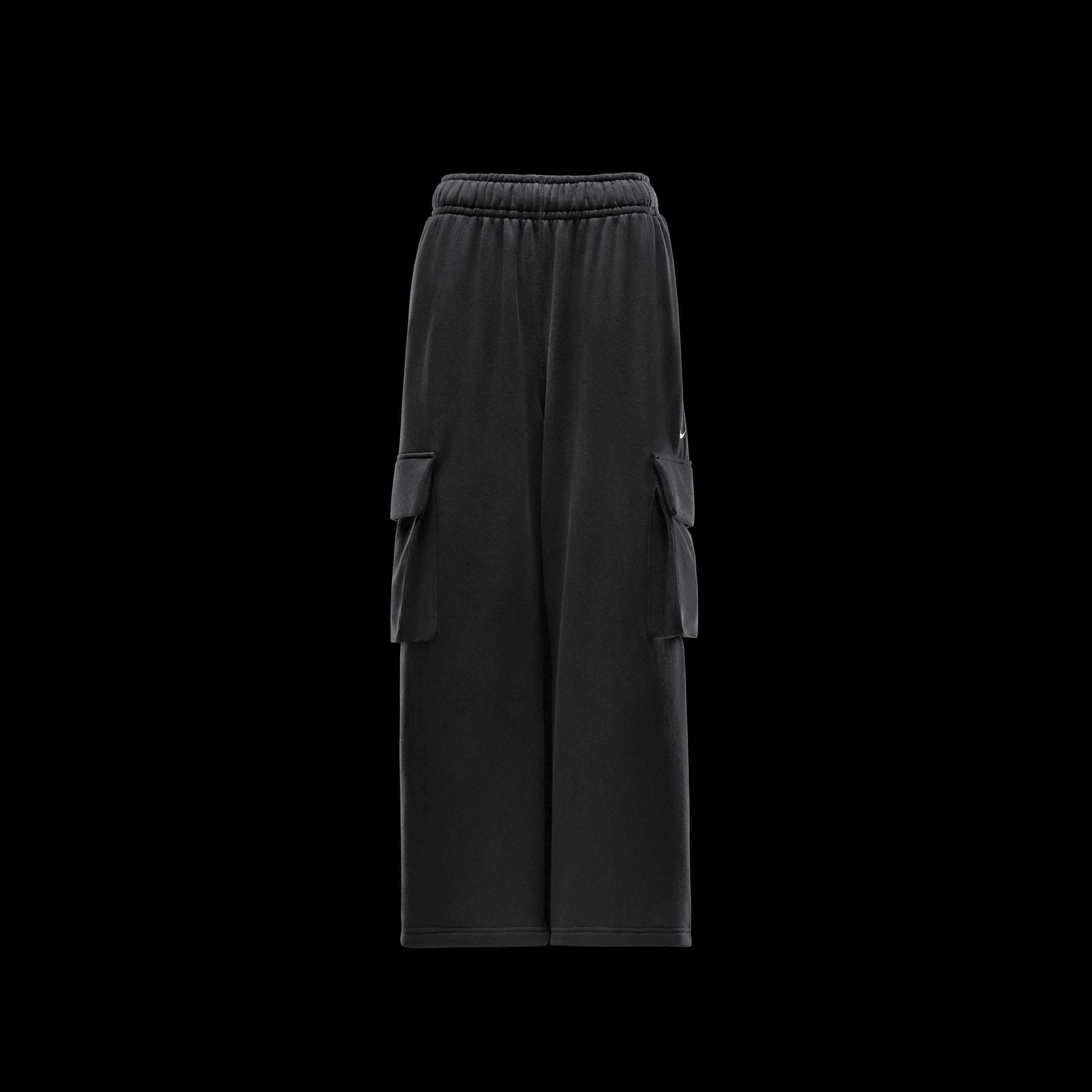 Womens Nike Sportswear Low-Rise Oversized French Terry Open-Hem Pants Product Image