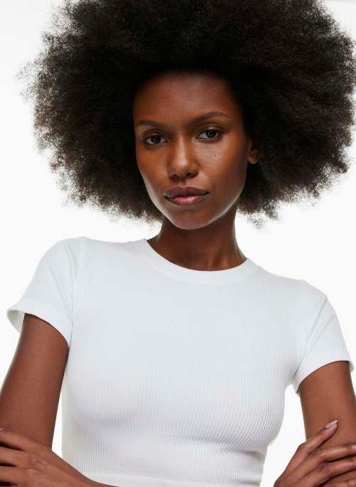 rib seamless willow cropped t-shirt Product Image