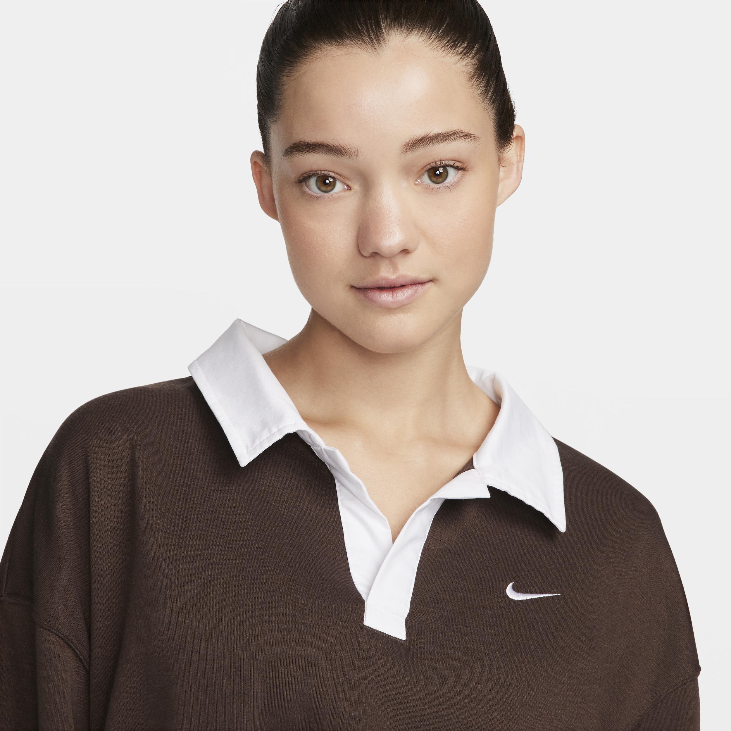 Nike Essential oversized long sleeve polo Product Image