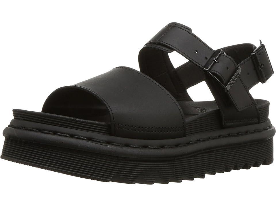 Dr Martens Voss black Leather Flat Chunky Sandals Product Image