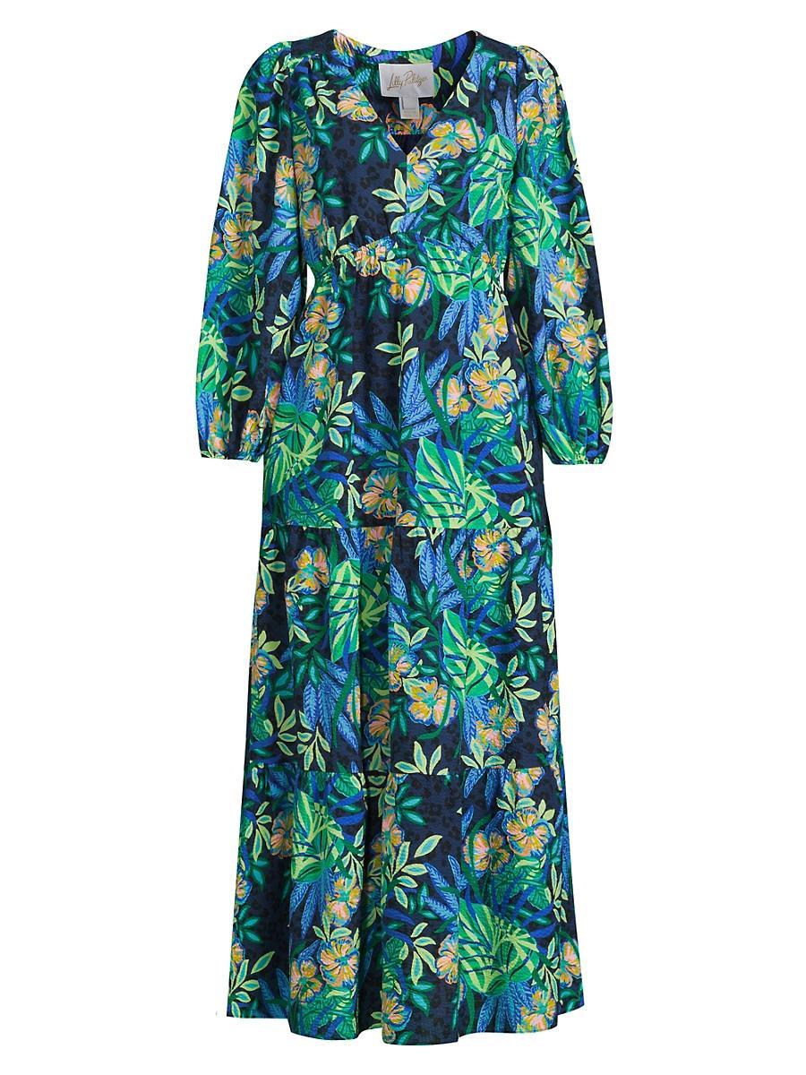 Womens Deacon Floral Empire Midi Dress Product Image
