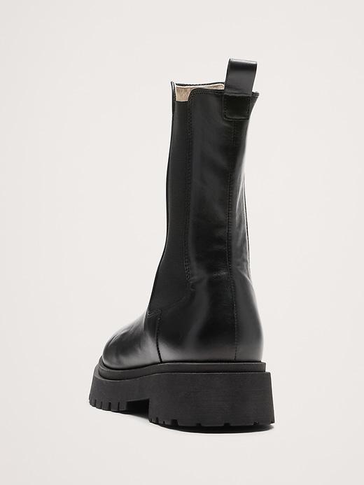 Italian Leather Tall Chelsea Boot Product Image