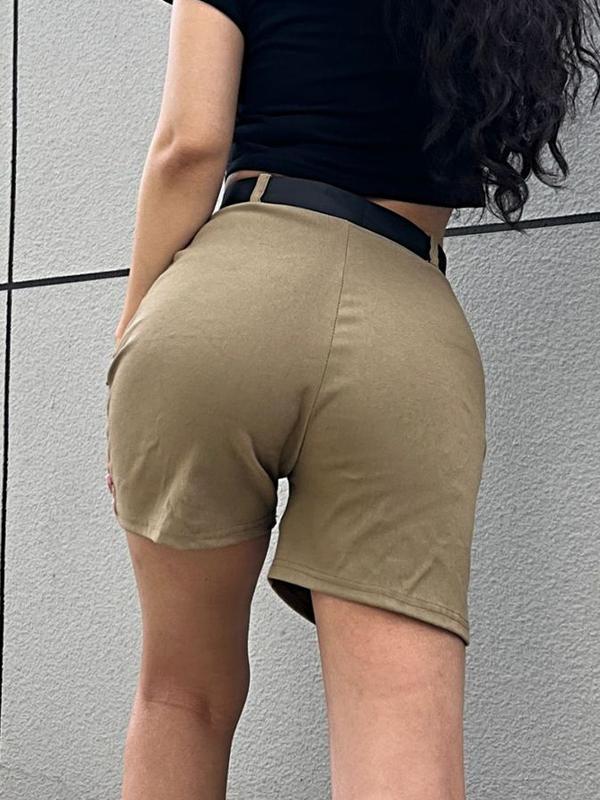Multi Pocket High Rise Shorts Product Image