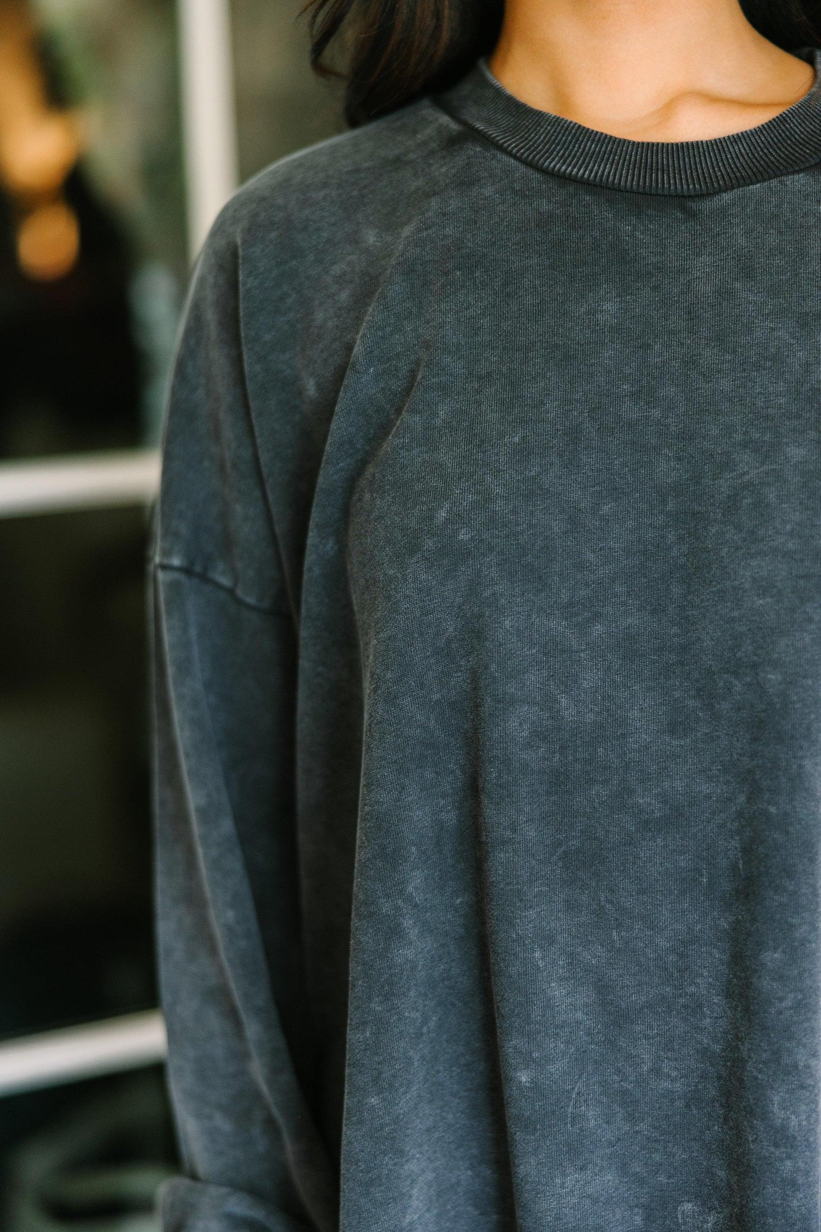 The Slouchy Black Pullover Female Product Image