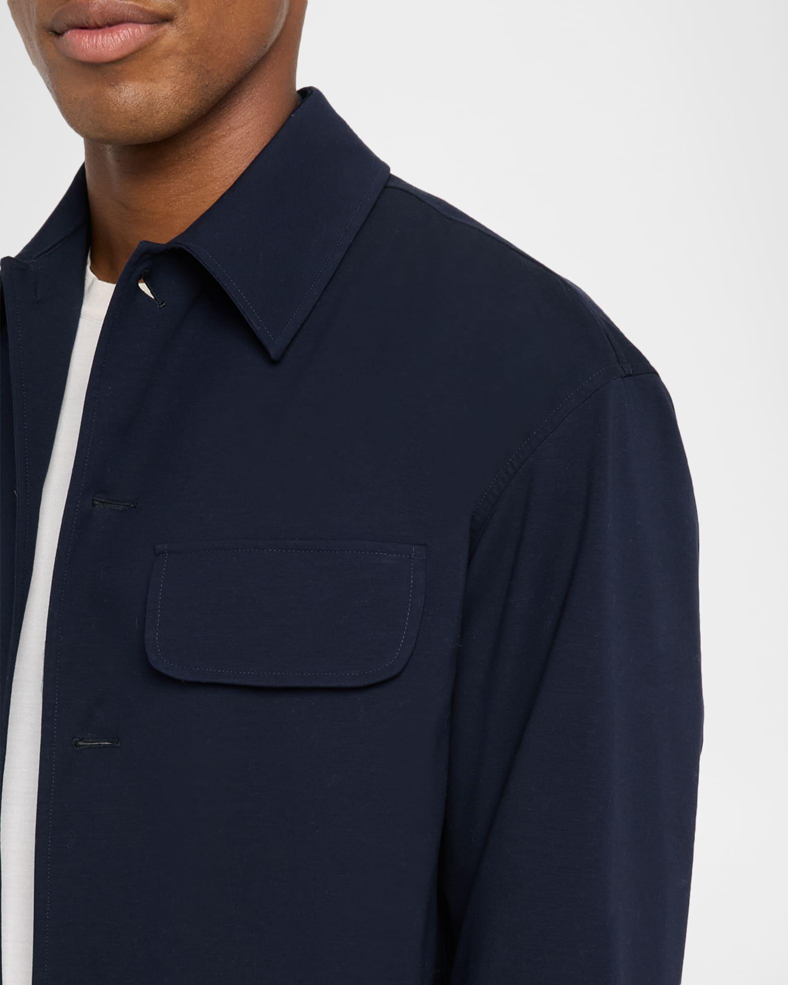 Men's Cotton Stretch Flap-Pocket Overshirt Product Image