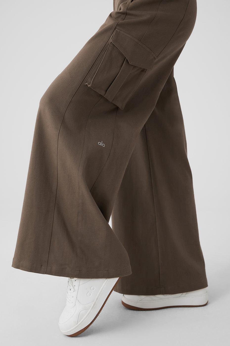 Show Off Cargo Wide Leg Trouser - Olive Tree Product Image