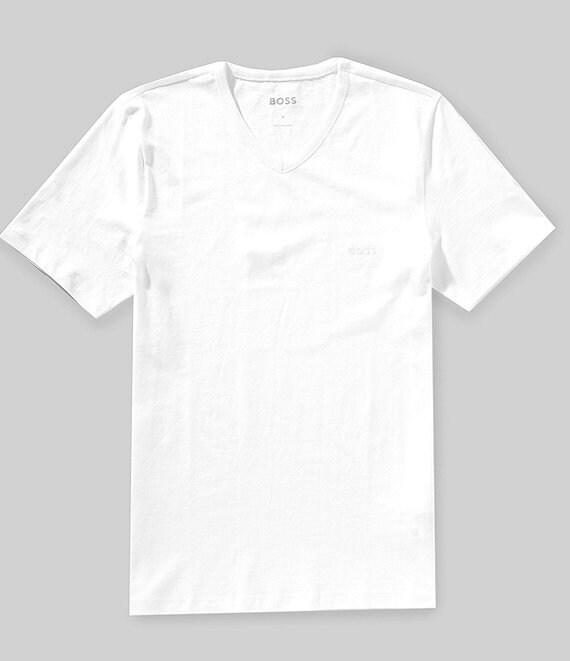 Hugo Boss Classic Fit Short Sleeve V-Neck Undershirt 3-Pack Product Image