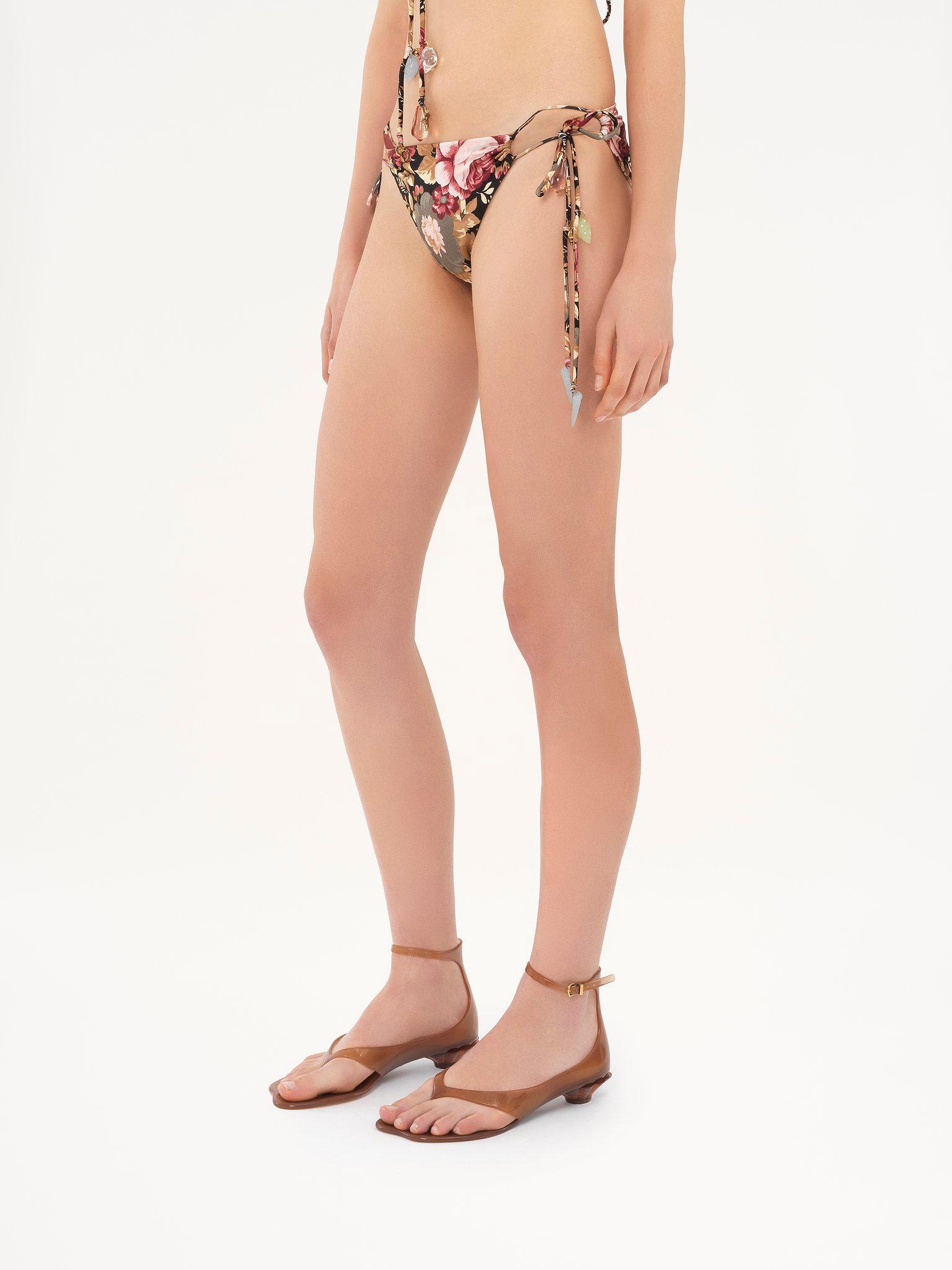 Rose-print bikini bottoms Product Image