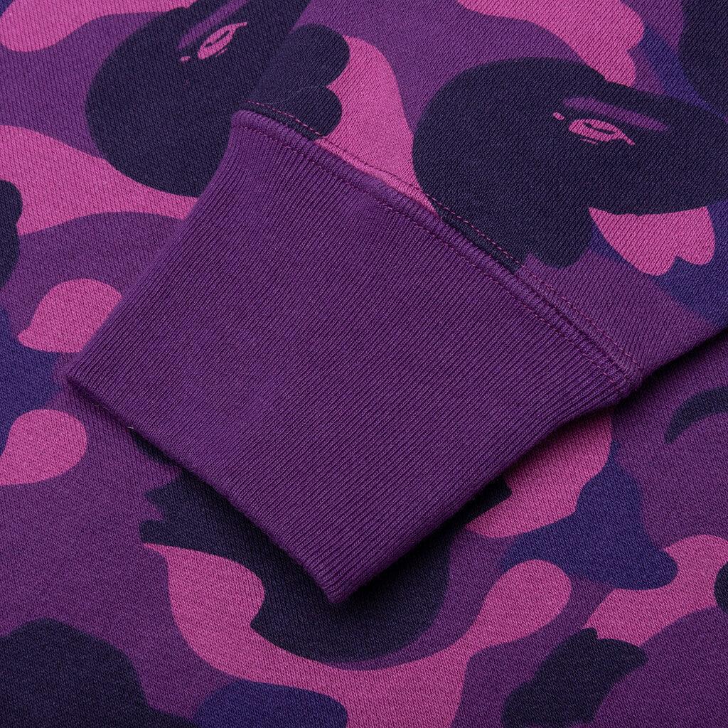 Color Camo Pullover Hoodie - Purple Male Product Image