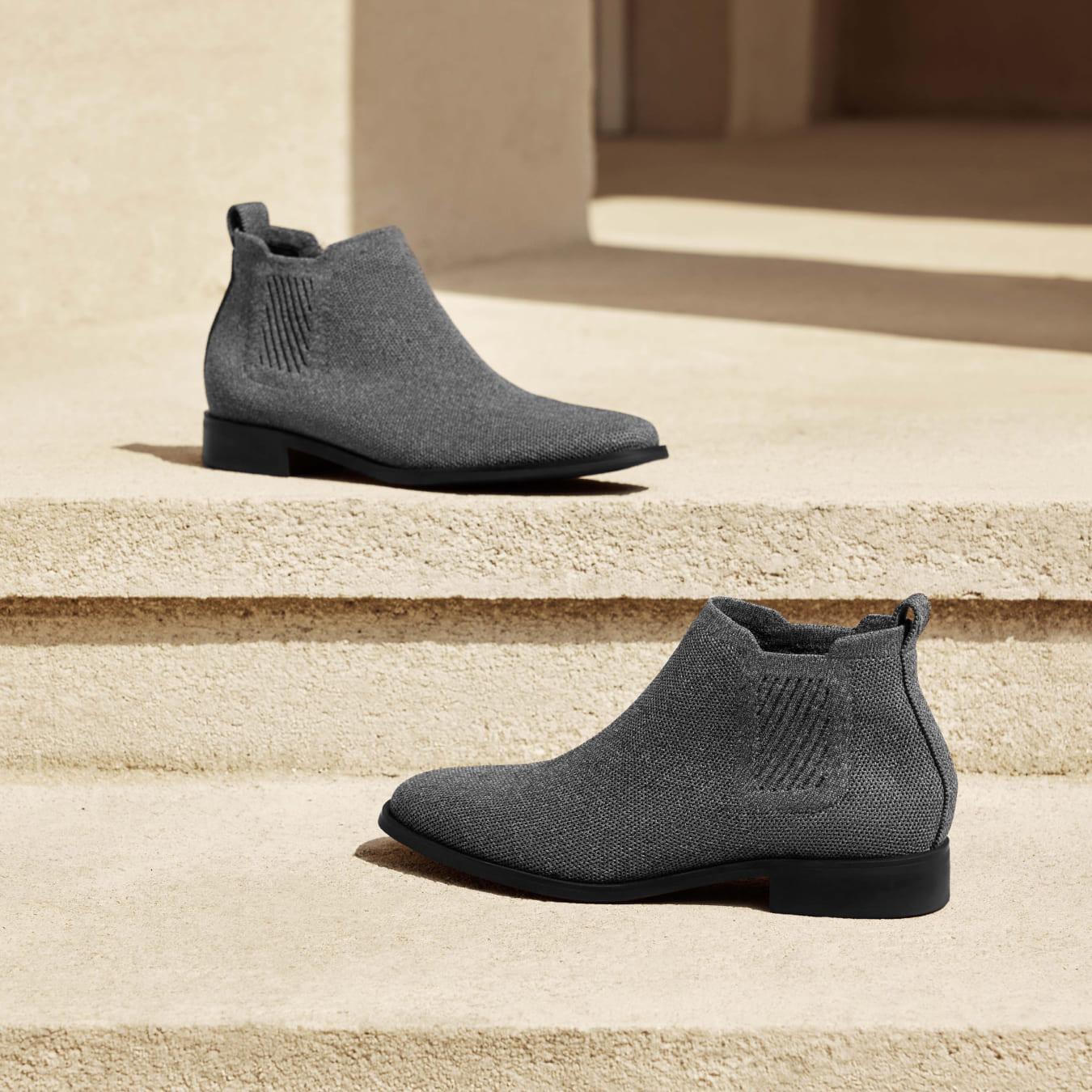 Square-Toe Water-Repellent Ankle Boots (Ryan Pro) Product Image