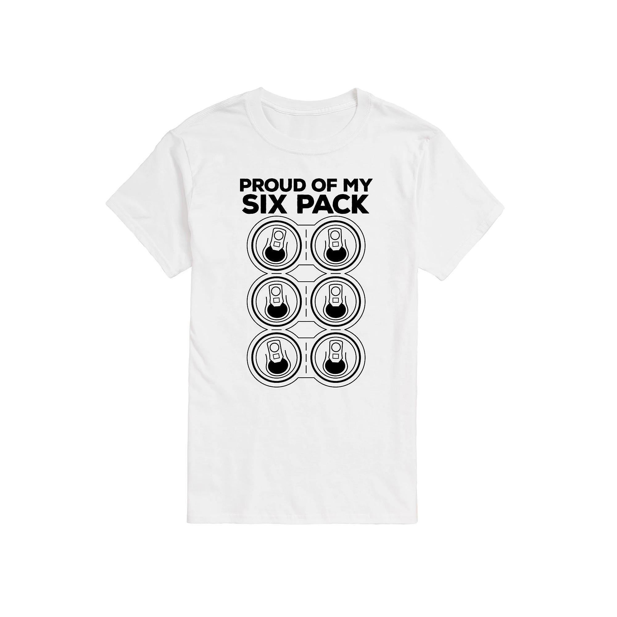 Big & Tall Proud of My Six Pack Graphic Tee, Mens Product Image