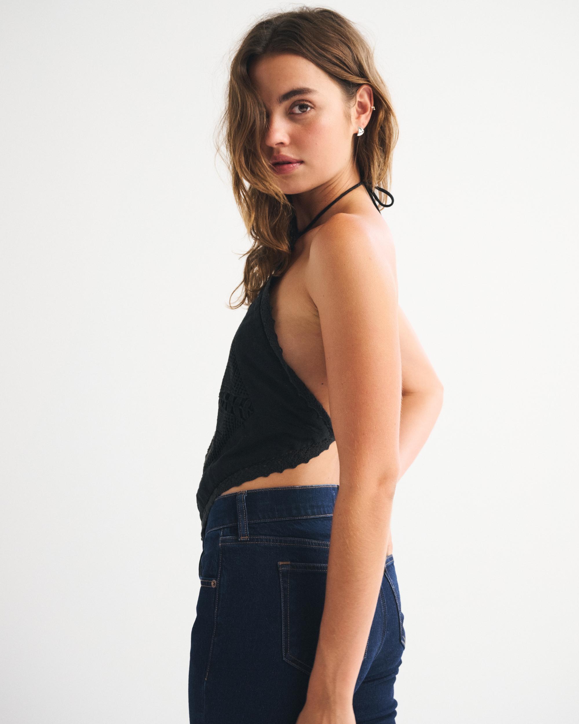 Linen-Blend Bandana Top Product Image